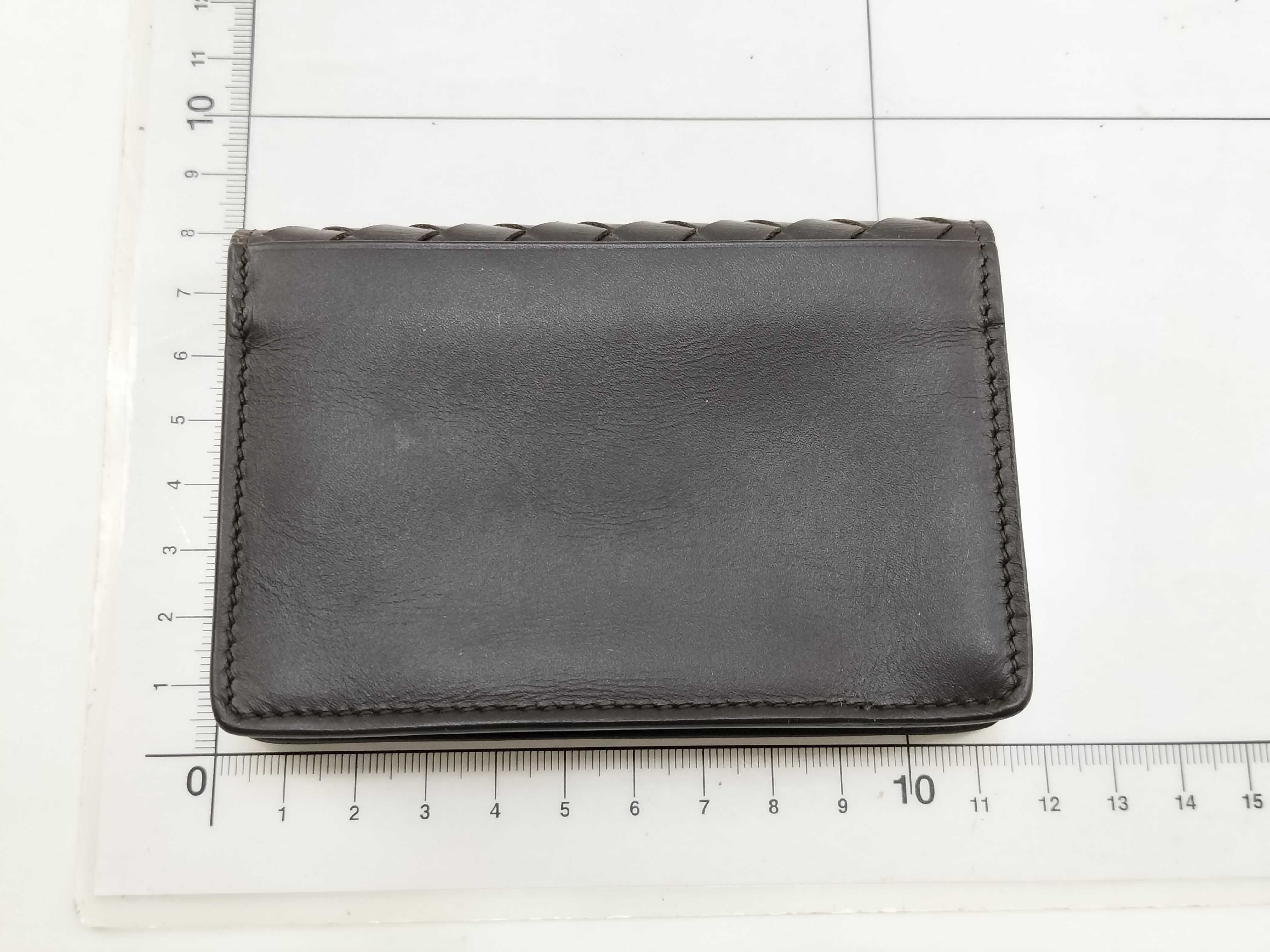 Intrecciato Bottega Card Case, Brown, Card Case — view 2