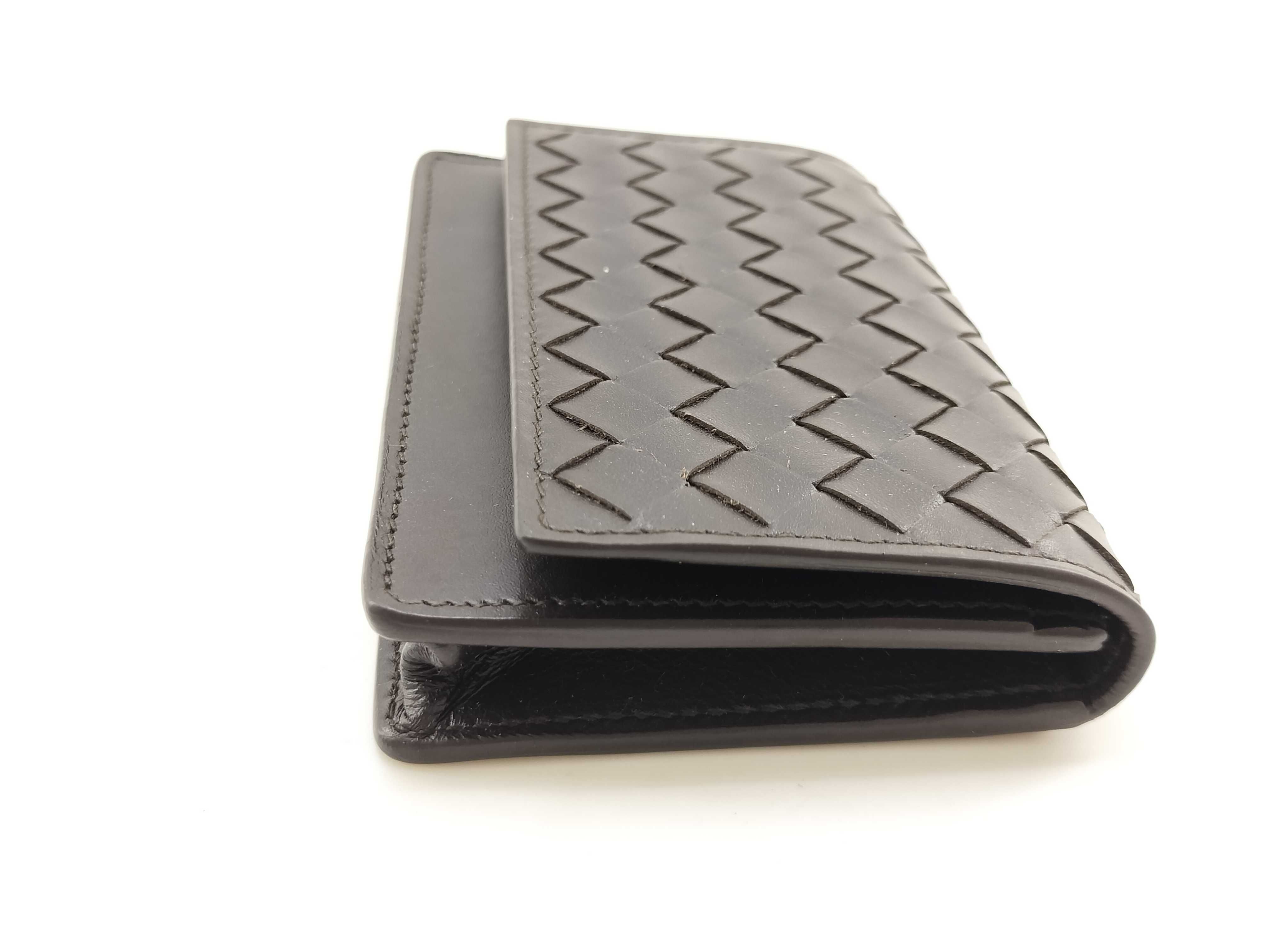 Intrecciato Bottega Card Case, Brown, Card Case — view 3
