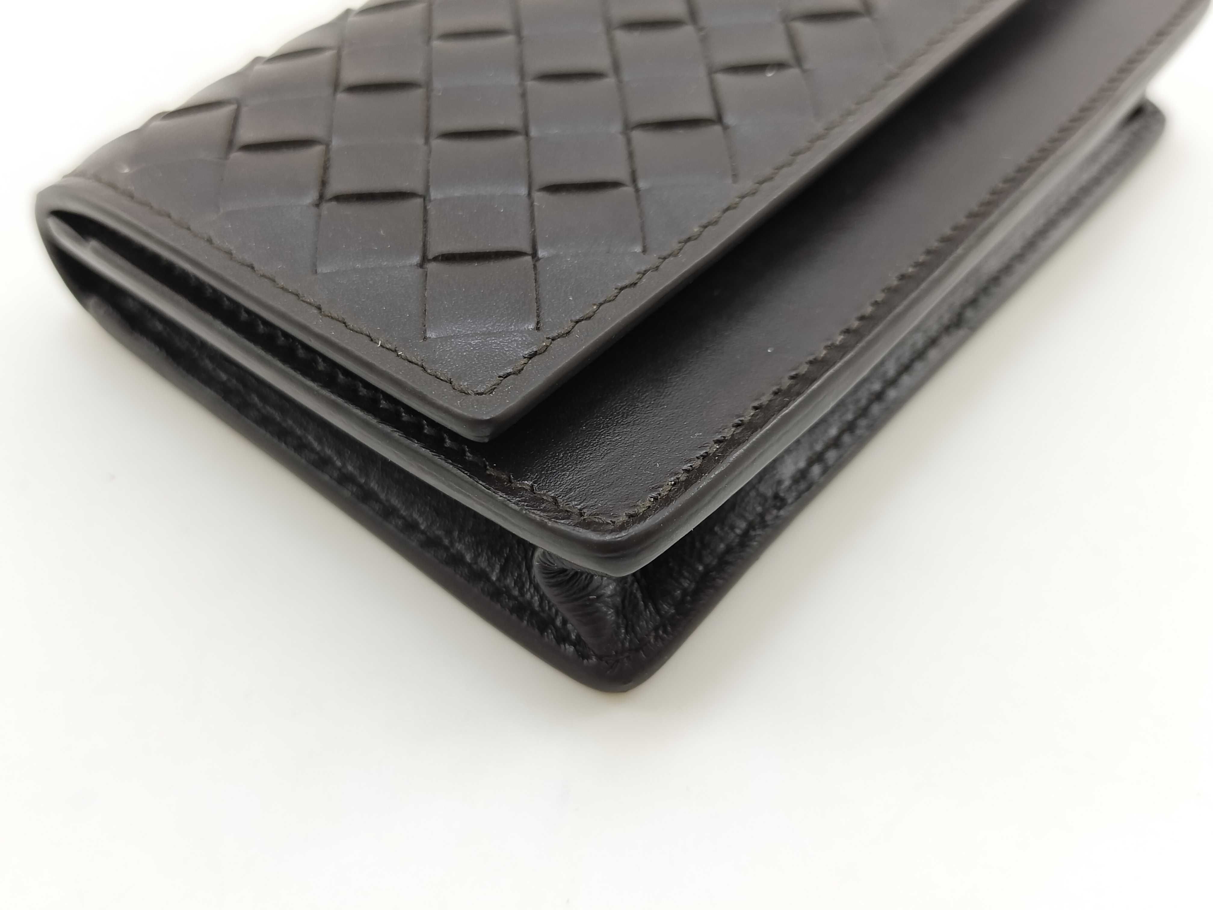 Intrecciato Bottega Card Case, Brown, Card Case — view 6
