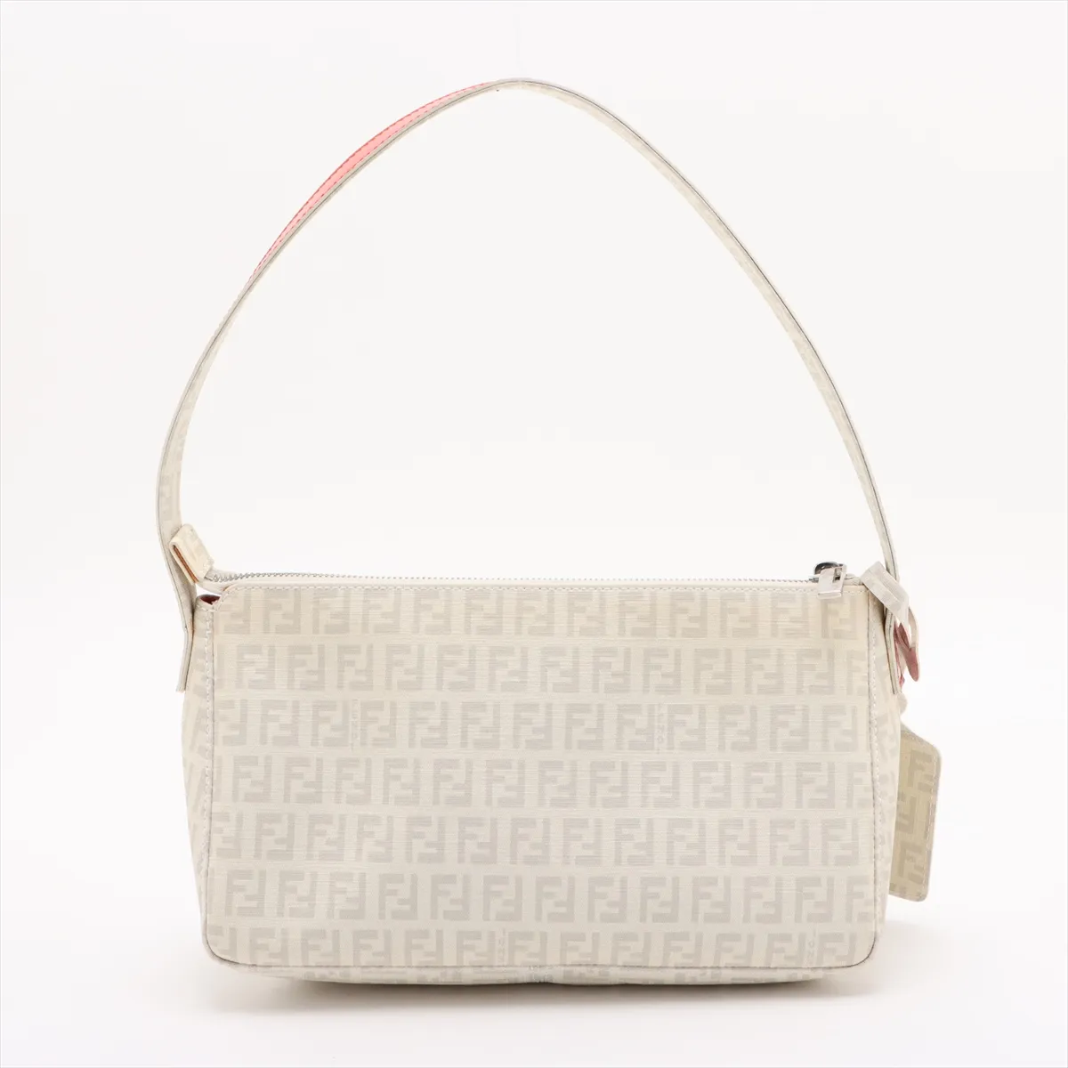 Zucchino PVC x Leather Shoulder Bag White 8BR573 — view 2