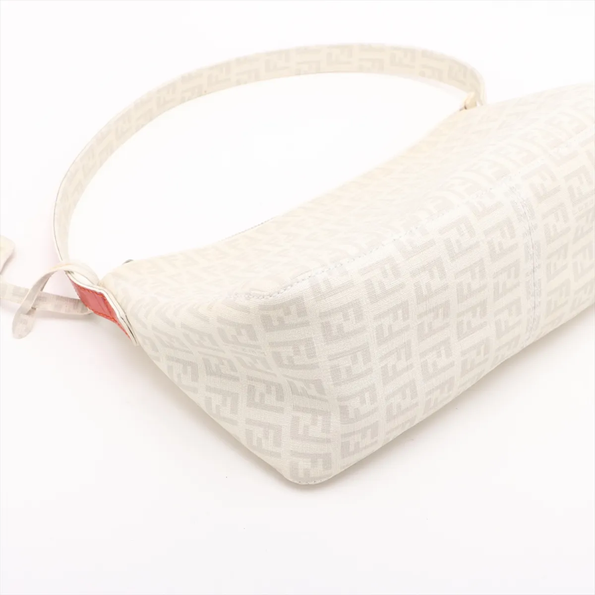 Zucchino PVC x Leather Shoulder Bag White 8BR573 — view 4