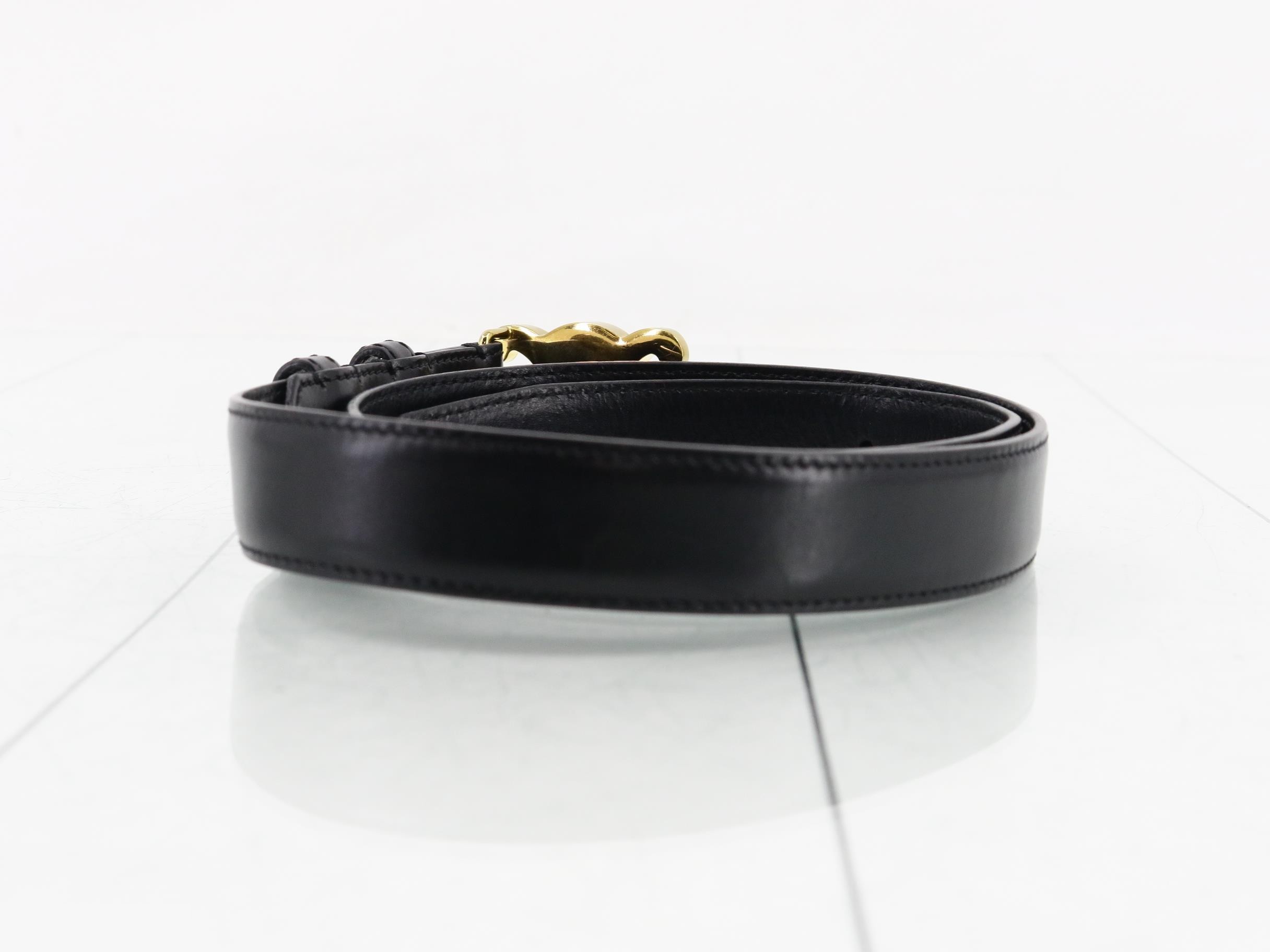 Other line: Small items, accessories, belts, black, gold hardware, 70cm — view 2