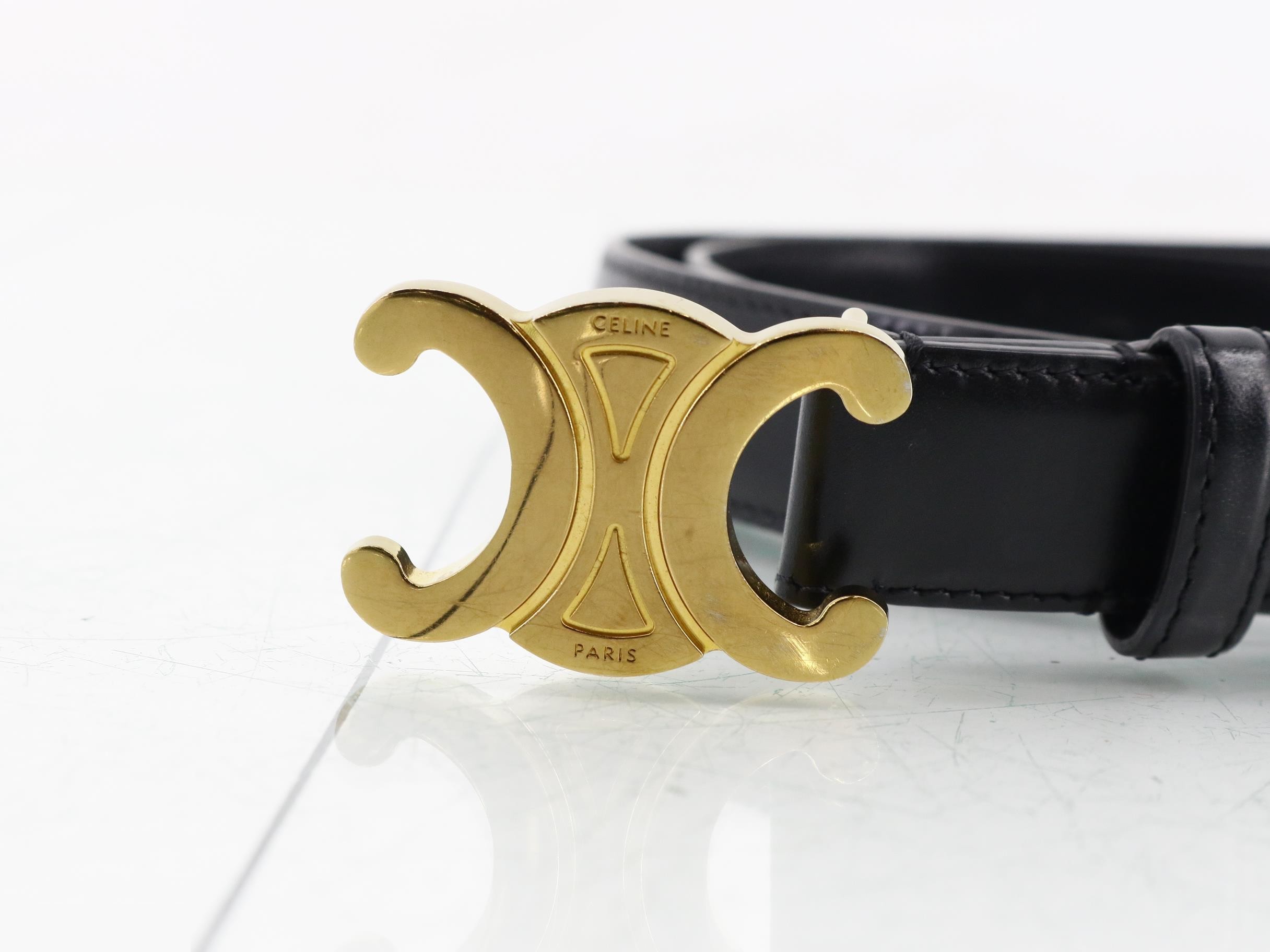 Other line: Small items, accessories, belts, black, gold hardware, 70cm — view 3