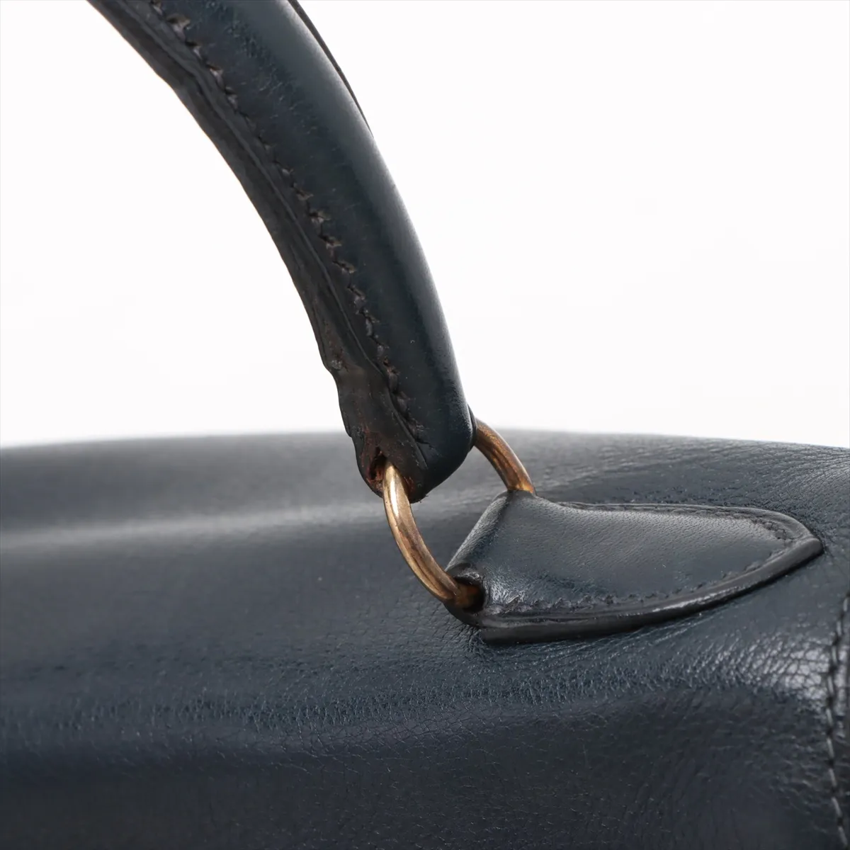 [Individually wrapped] Hermes Mini Kelly 20 Letourne Voga River Blue Indigo Gold Hardware U:1991 — view 13