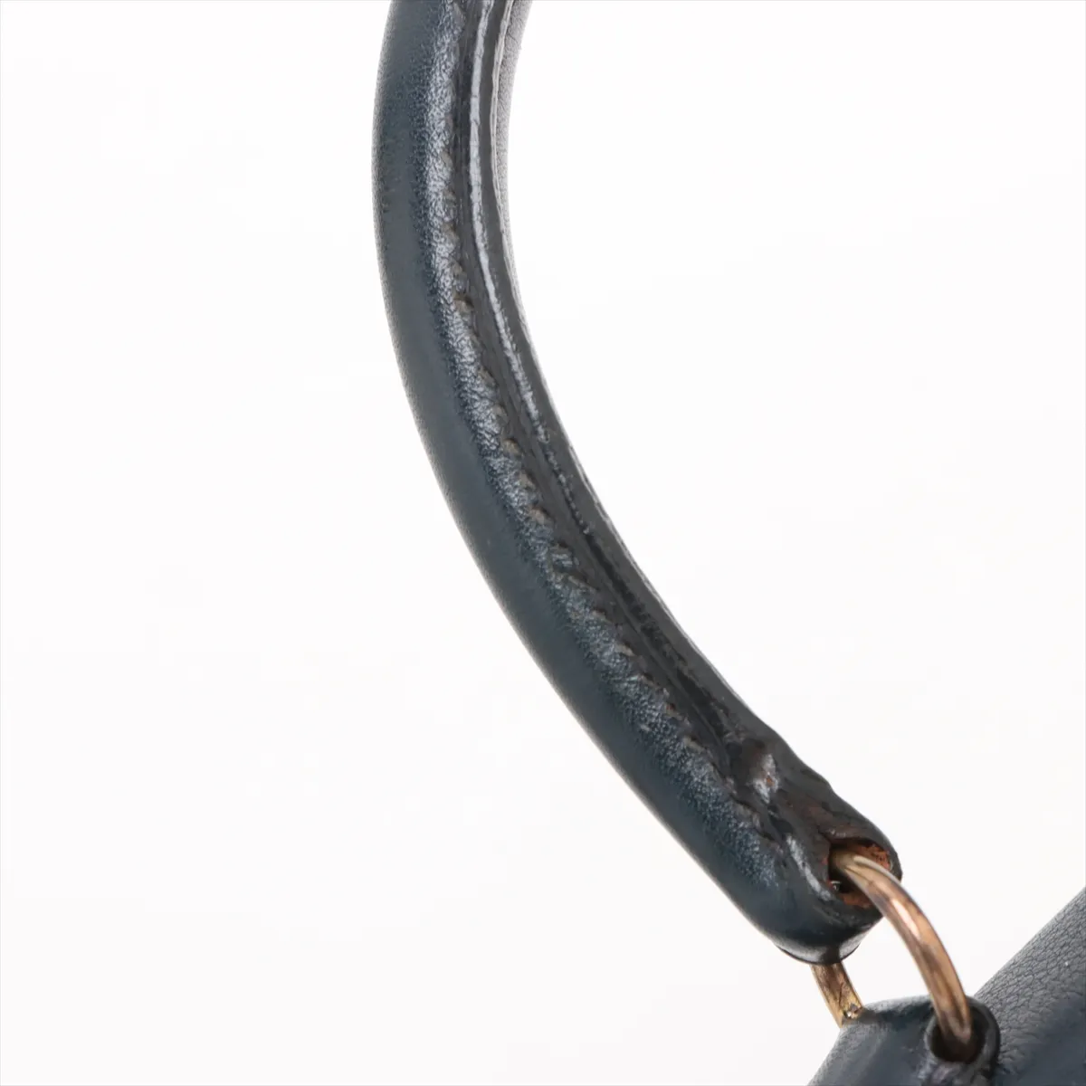 [Individually wrapped] Hermes Mini Kelly 20 Letourne Voga River Blue Indigo Gold Hardware U:1991 — view 14