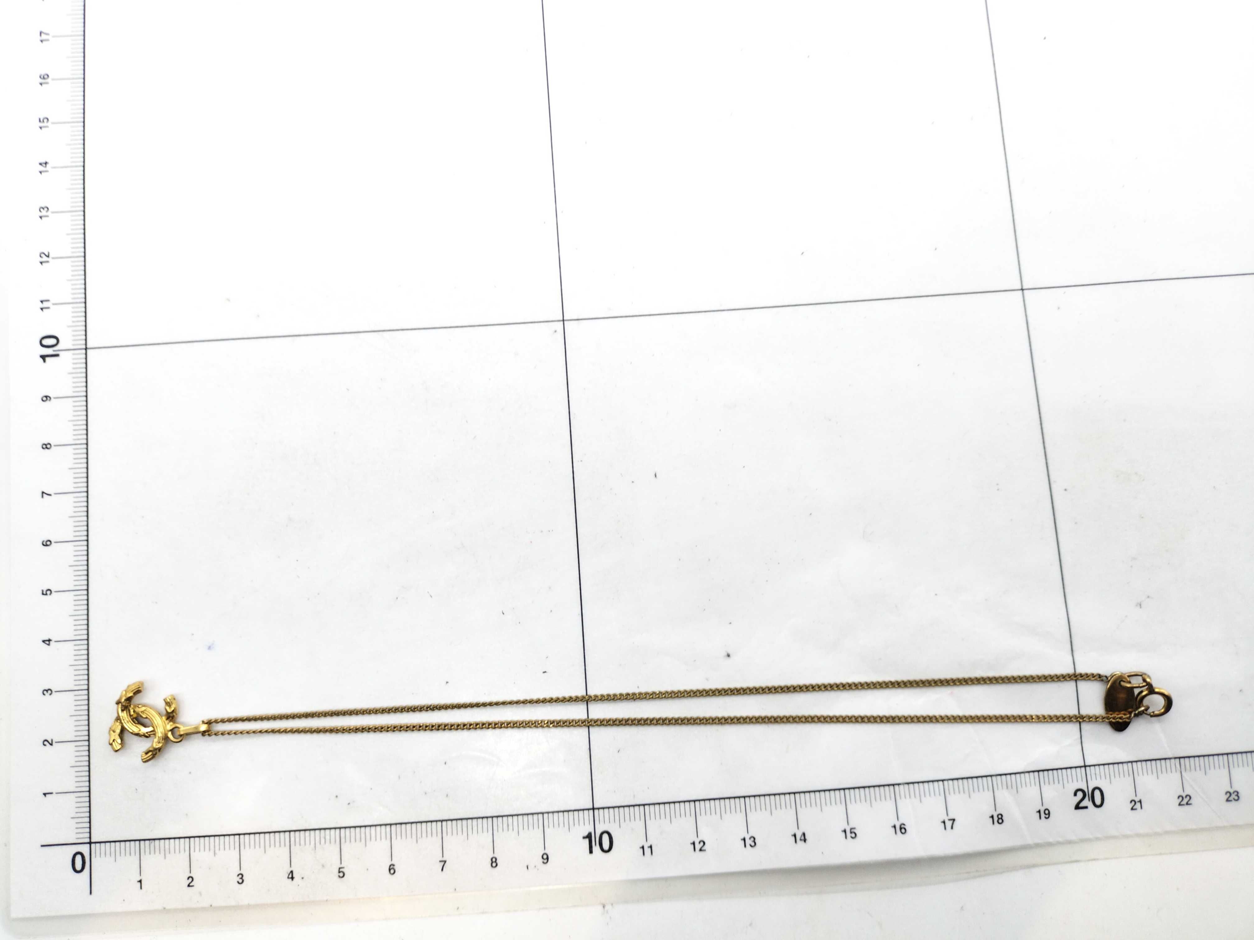 Coco Mark Necklace, Gold, Vintage Necklace — view 6