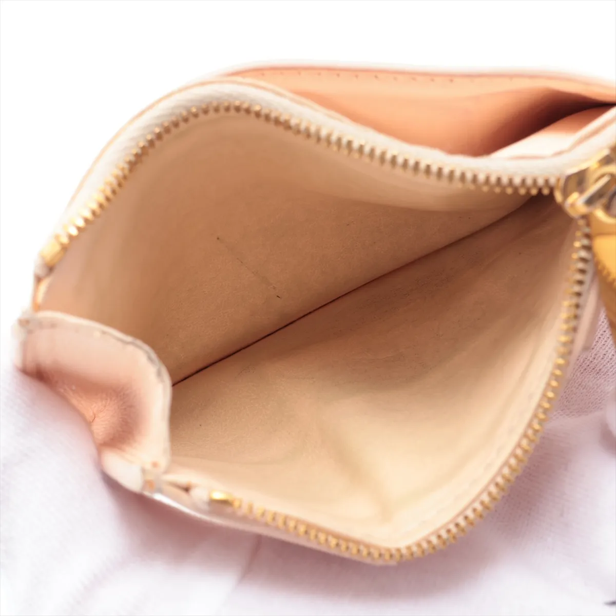 Maxi Intrecciato Cassette Leather Fragment Case Pink Beige — view 4