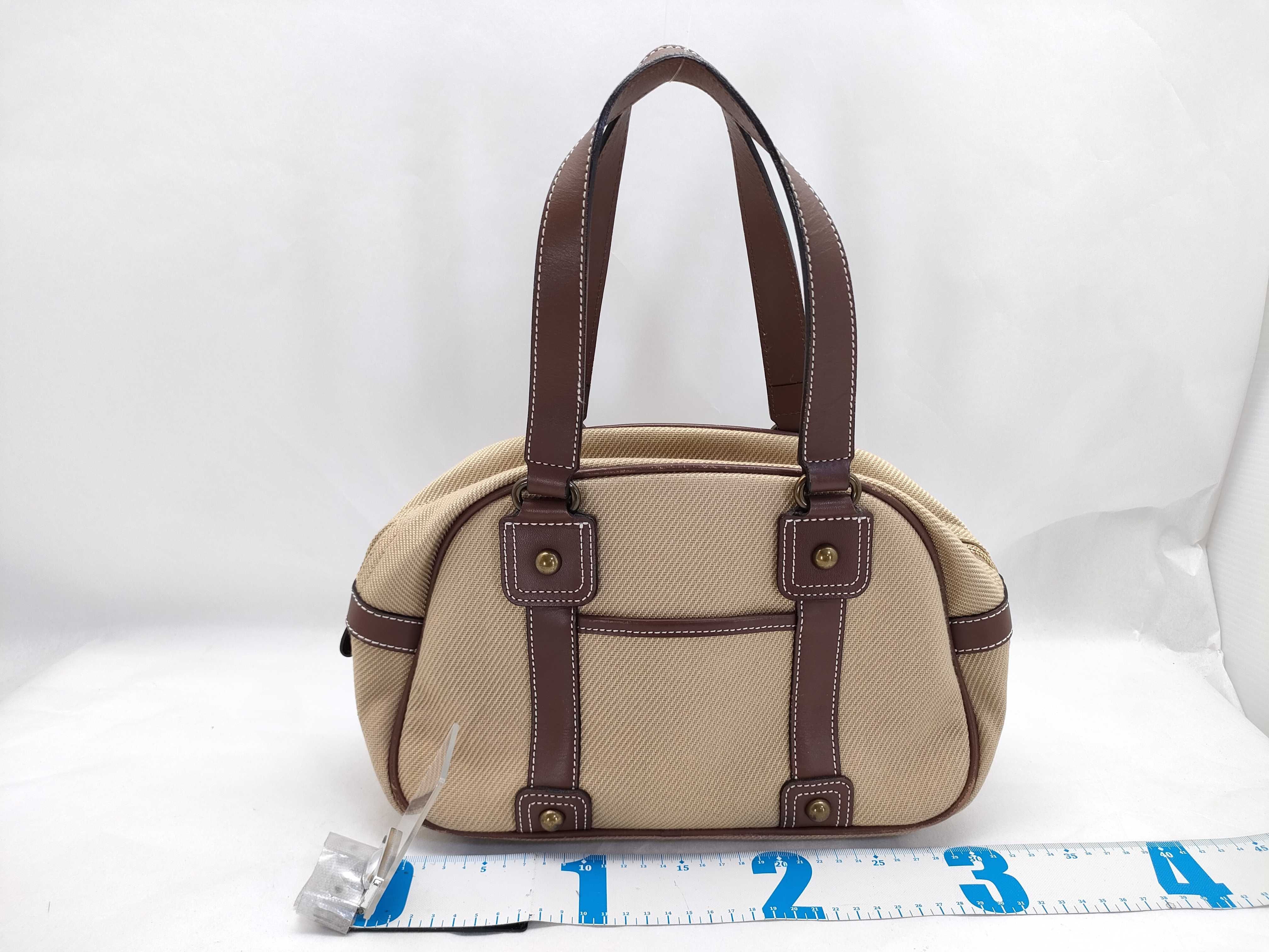Blue Label Burberry Canvas Handbag, Brown — view 2