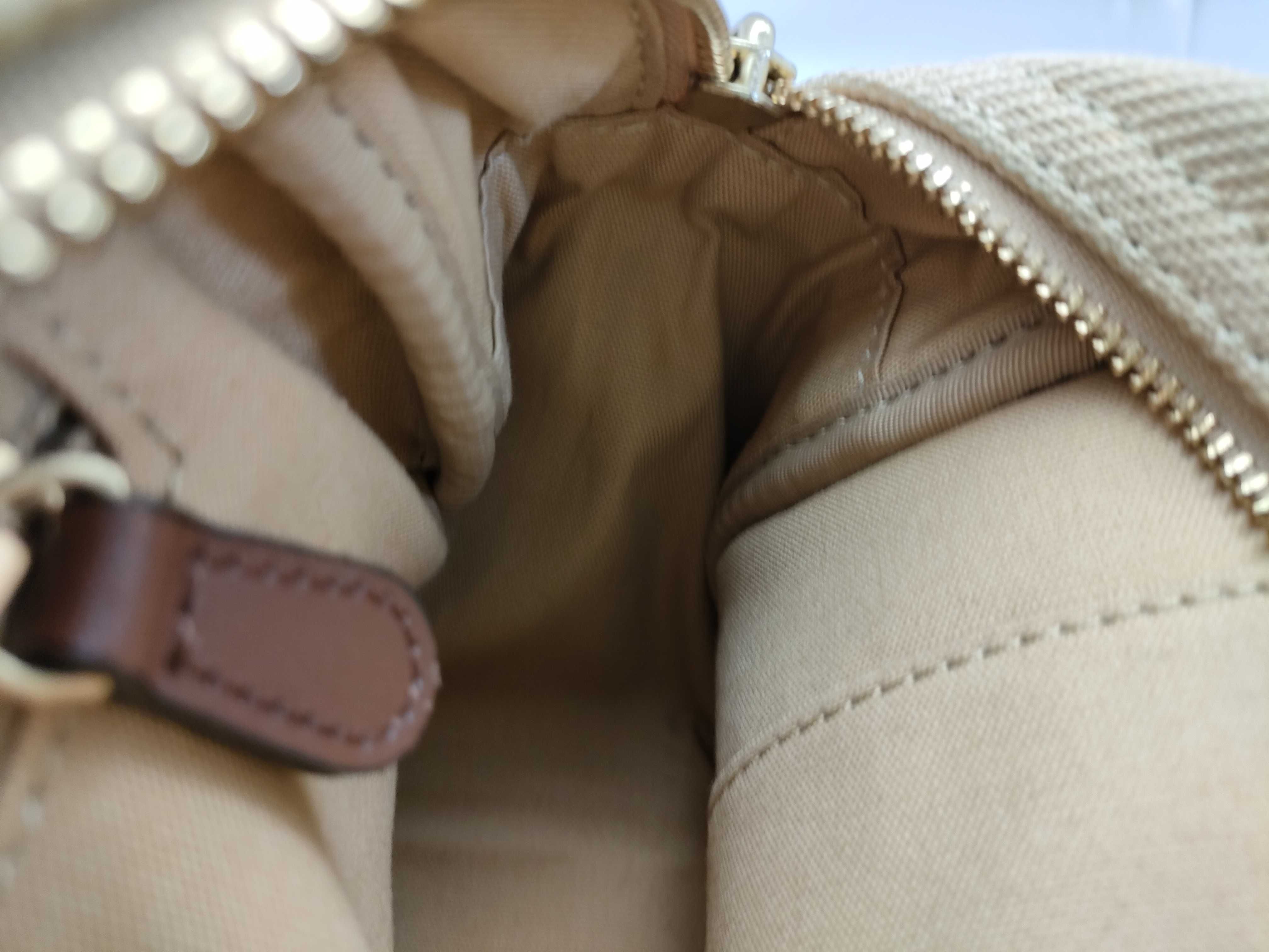 Blue Label Burberry Canvas Handbag, Brown — view 13