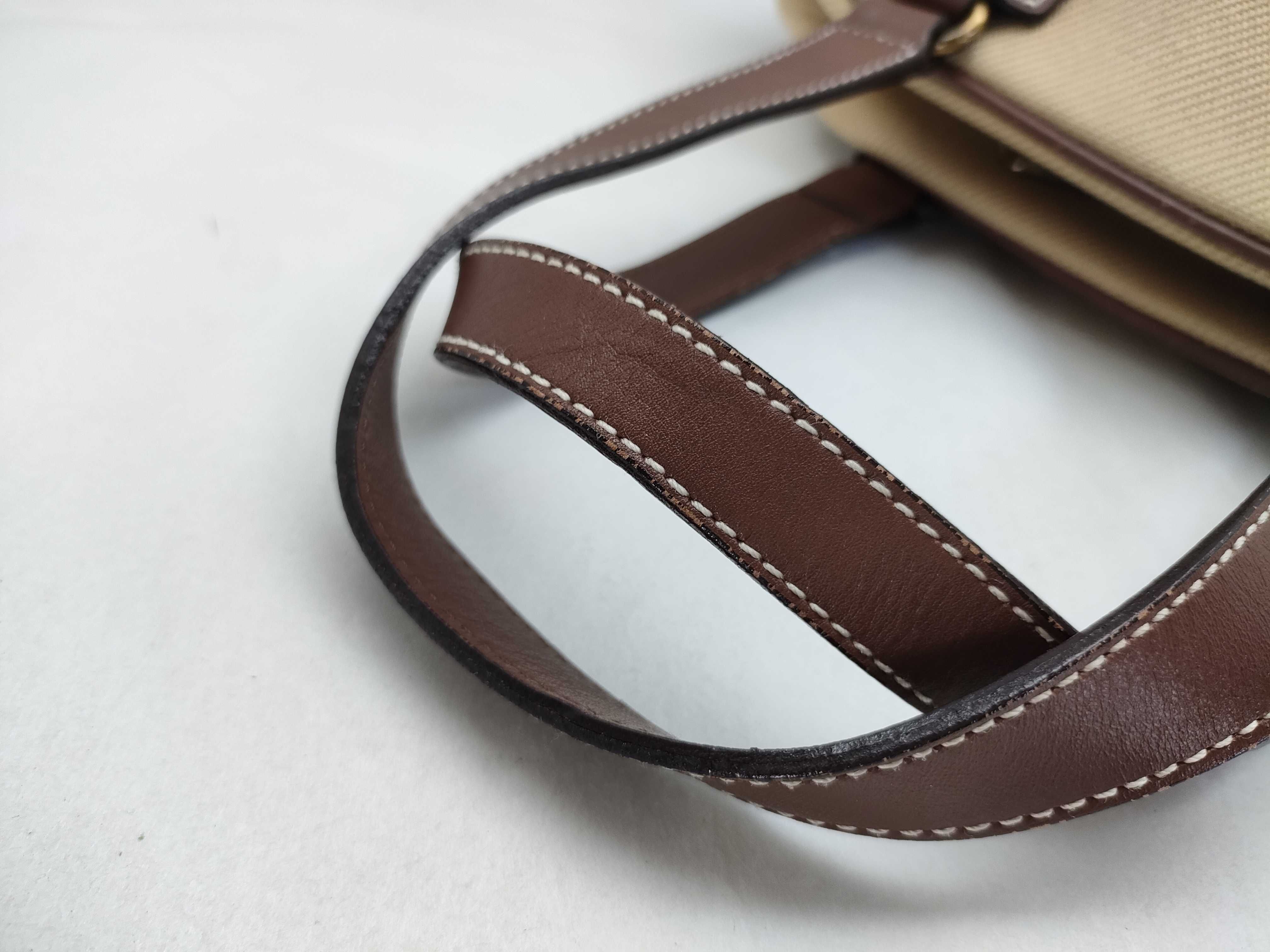 Blue Label Burberry Canvas Handbag, Brown — view 4