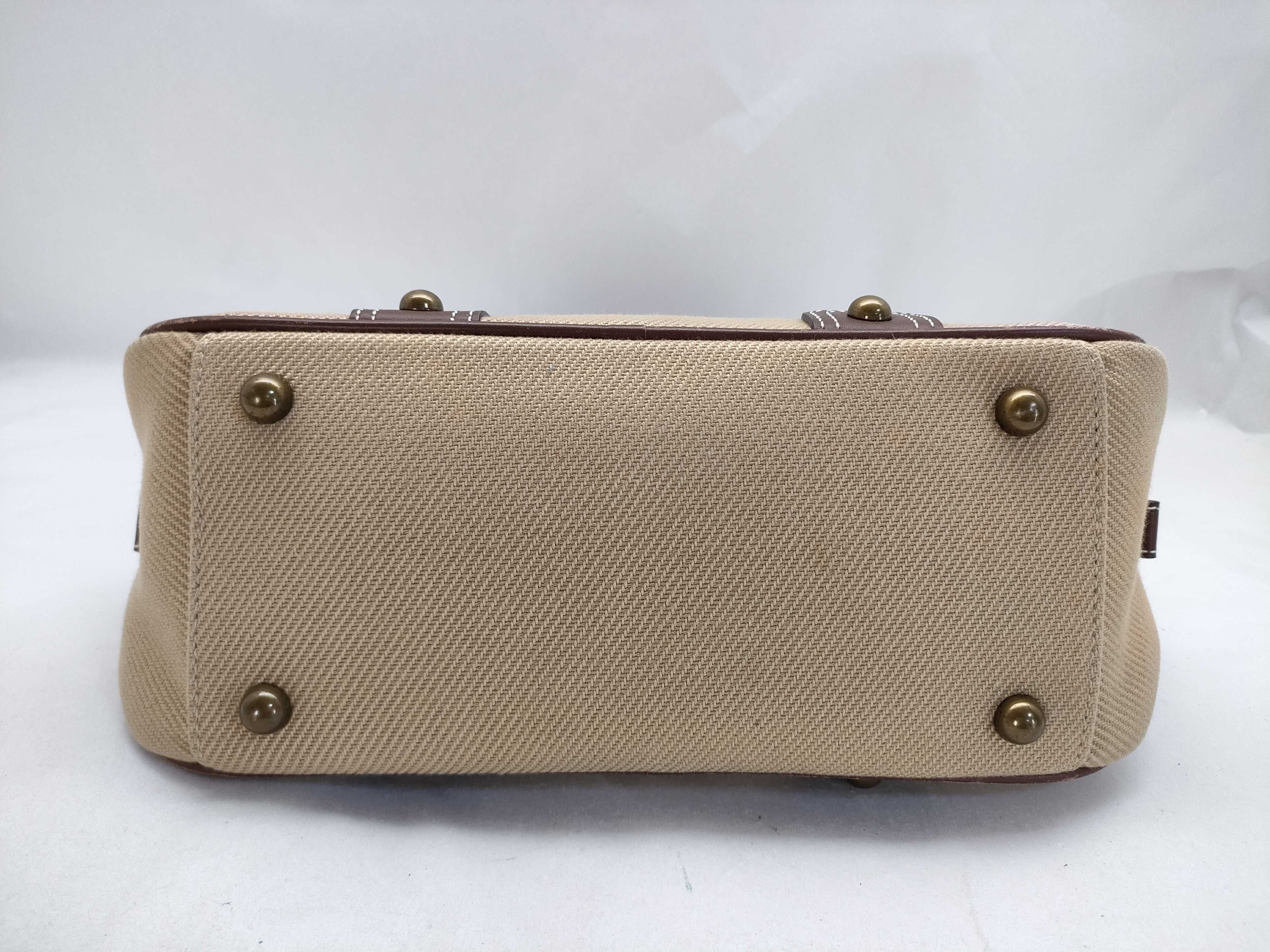 Blue Label Burberry Canvas Handbag, Brown — view 9