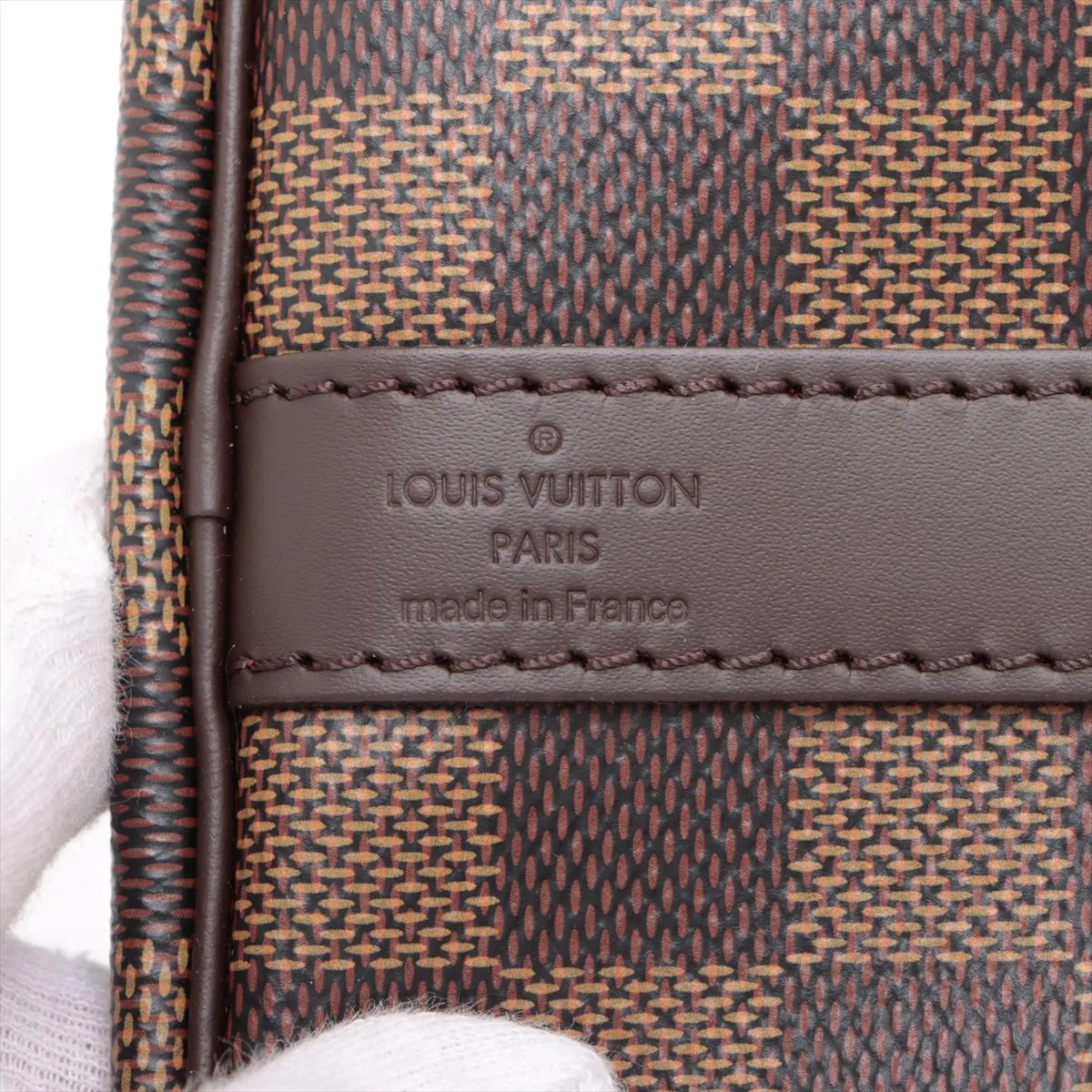 Damier Speedy Bandouliere 30 N41367 Brown Screw Removal RFID Reactive — view 11