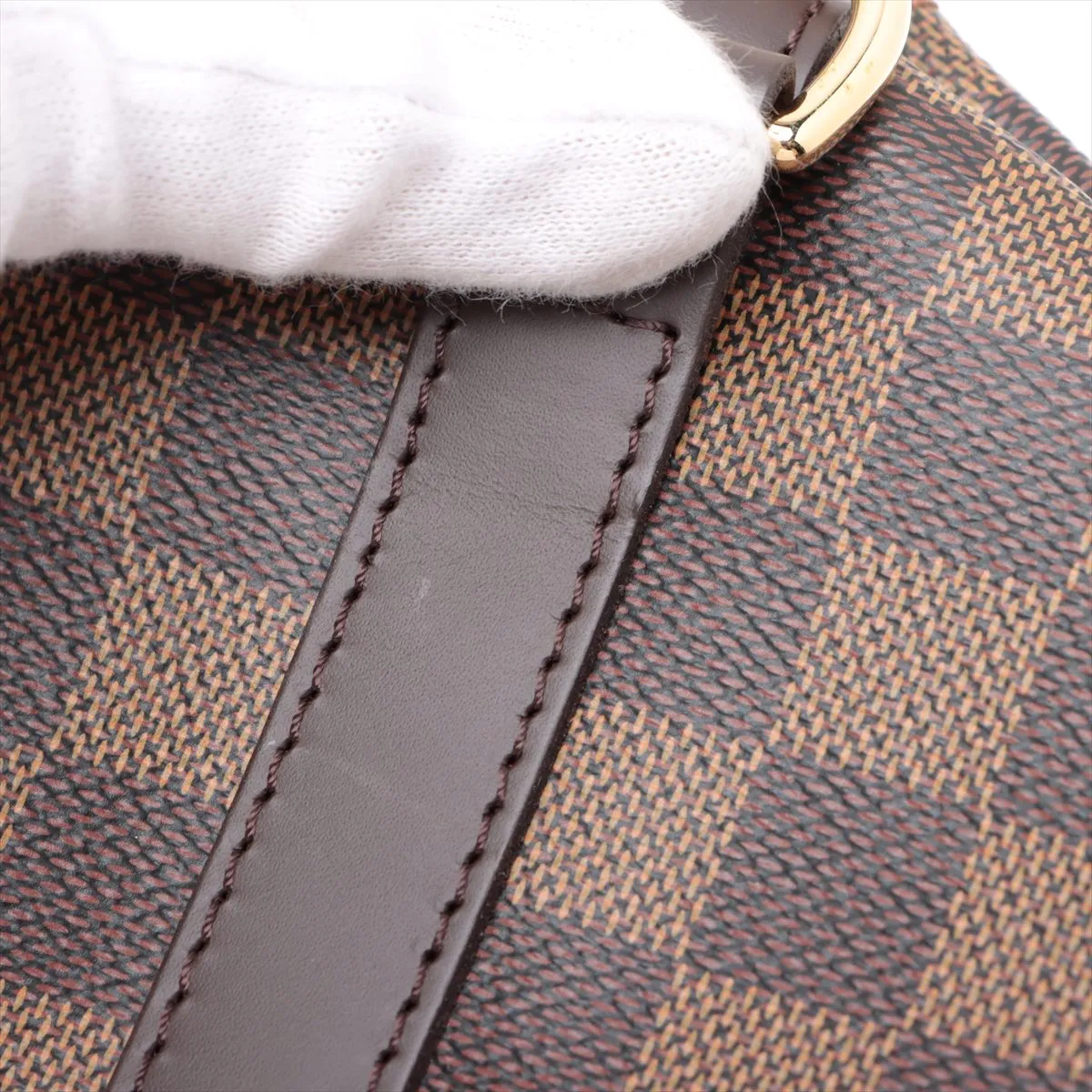 Damier Speedy Bandouliere 30 N41367 Brown Screw Removal RFID Reactive — view 14