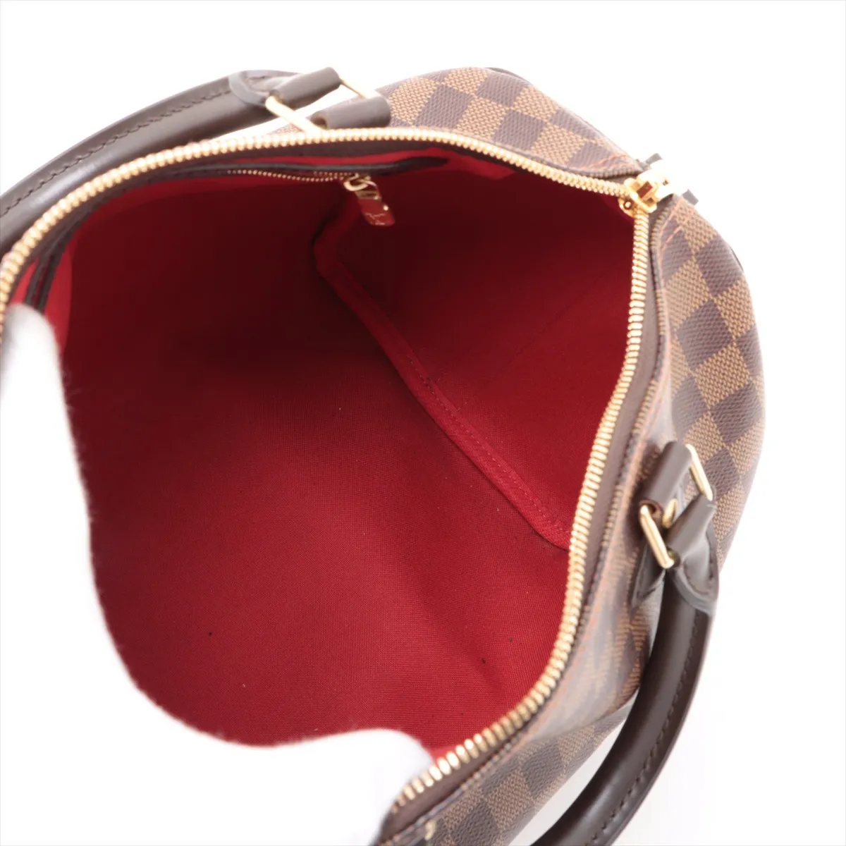 Damier Speedy Bandouliere 30 N41367 Brown Screw Removal RFID Reactive — view 8