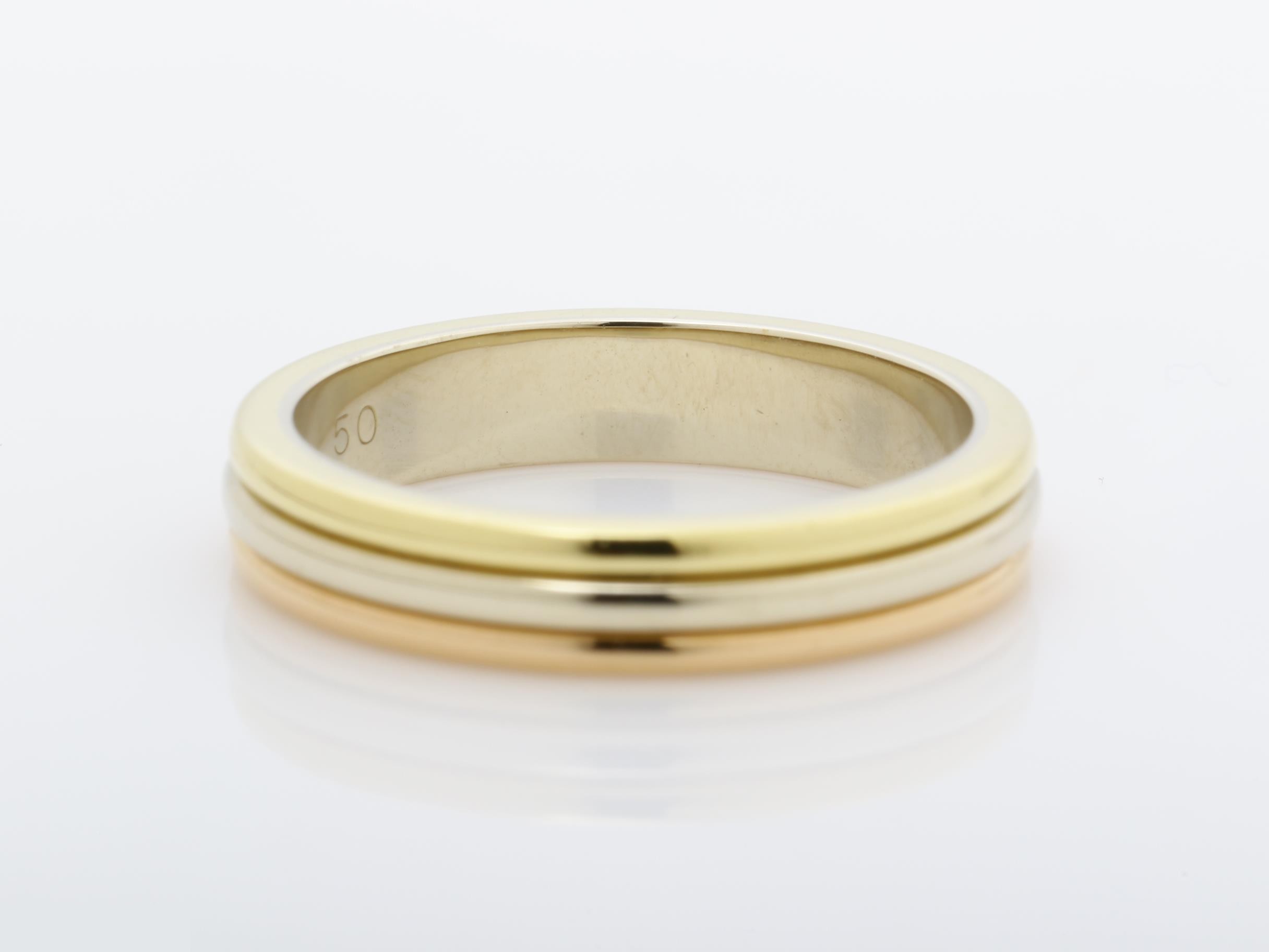 Three-gold ring, 750 grade, 4.2g, #50 — view 4