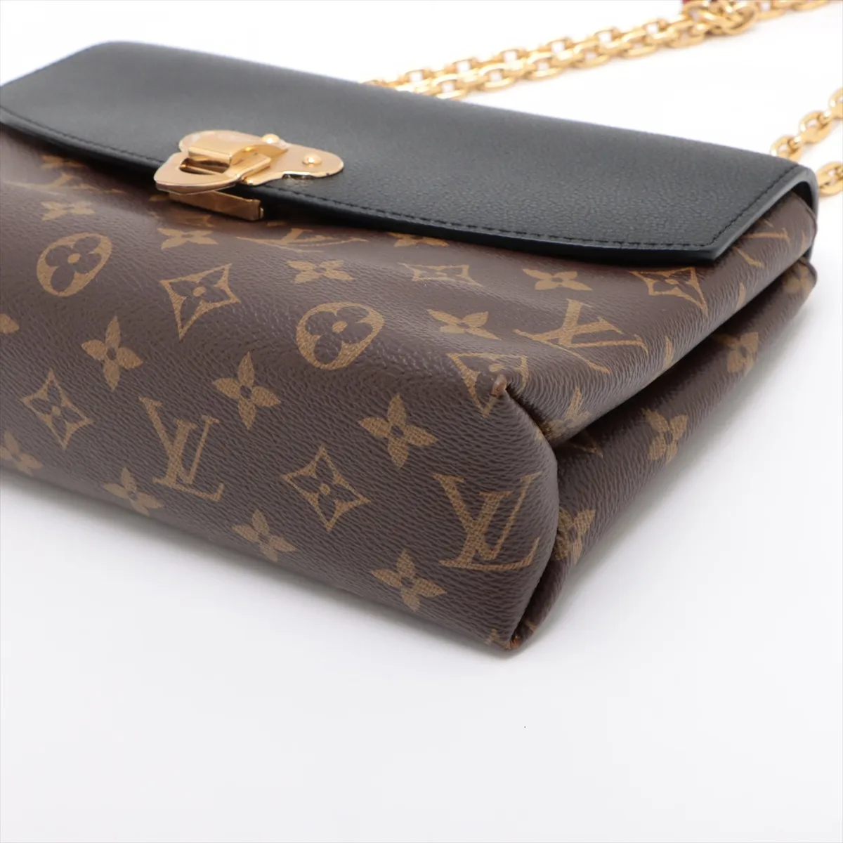 Monogram x Taurillon Saint-Placide M43714 Brown x Black RFID reaction available — view 3