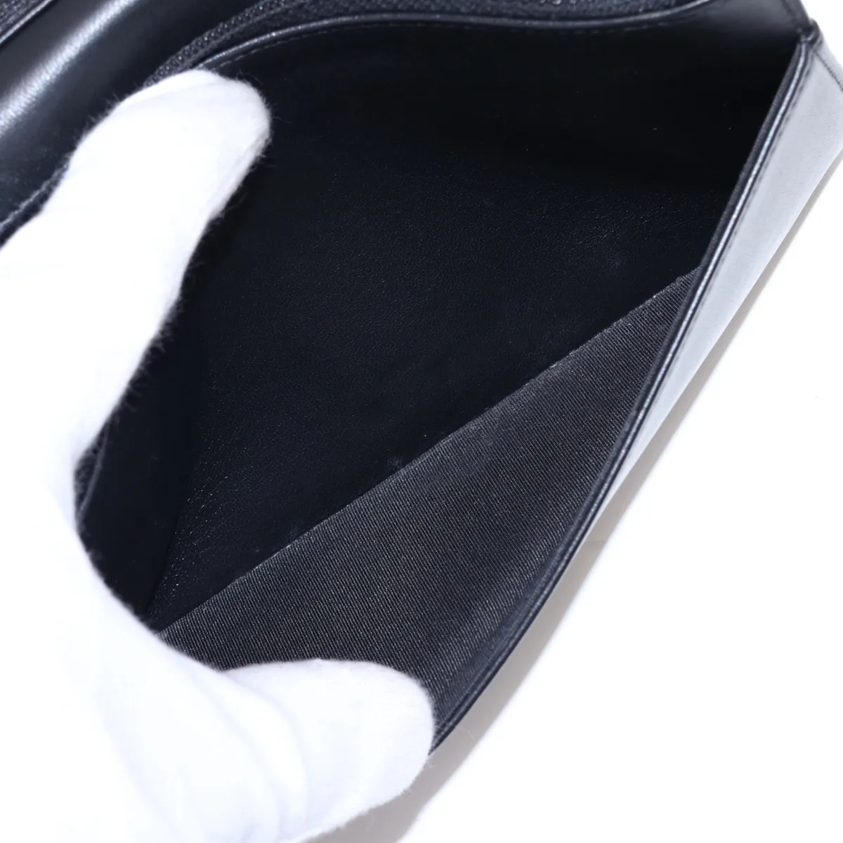 Boy Chanel Lambskin Chain Wallet, Black with Gold Hardware, 27380249, Serial Number 27 — view 9