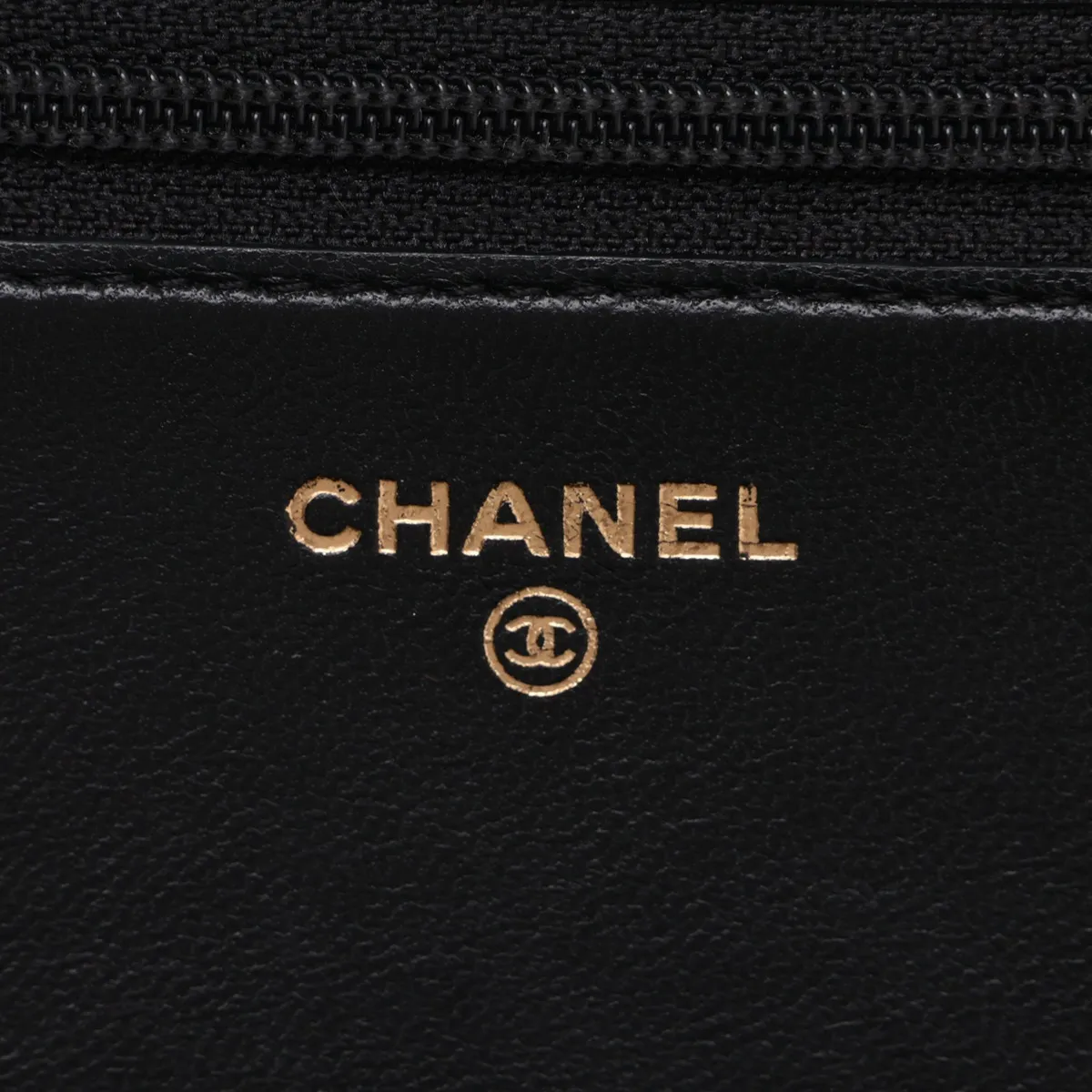 Boy Chanel Lambskin Chain Wallet, Black with Gold Hardware, 27380249, Serial Number 27 — view 10