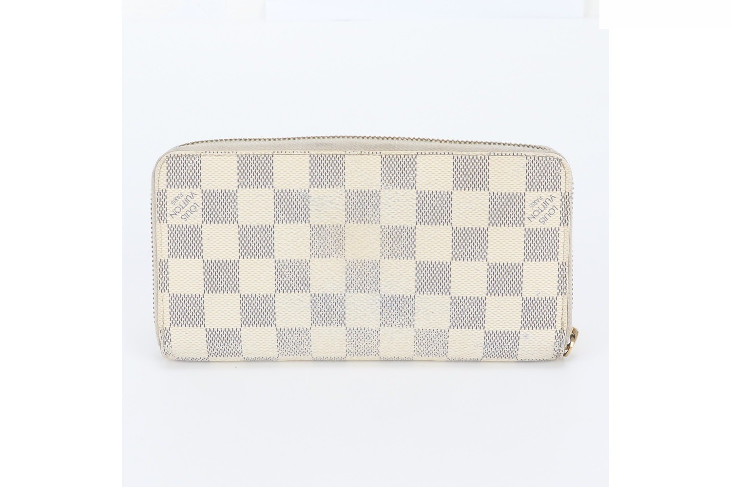 Damier Azur Zippy Wallet Leather Long Wallet — view 2