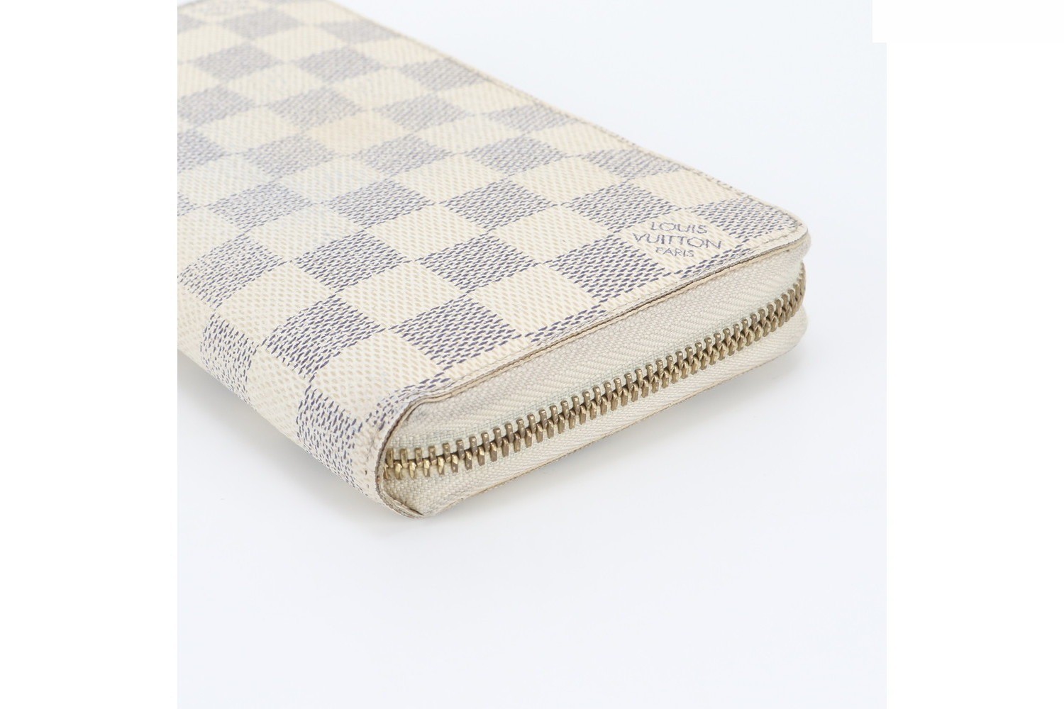 Damier Azur Zippy Wallet Leather Long Wallet — view 3