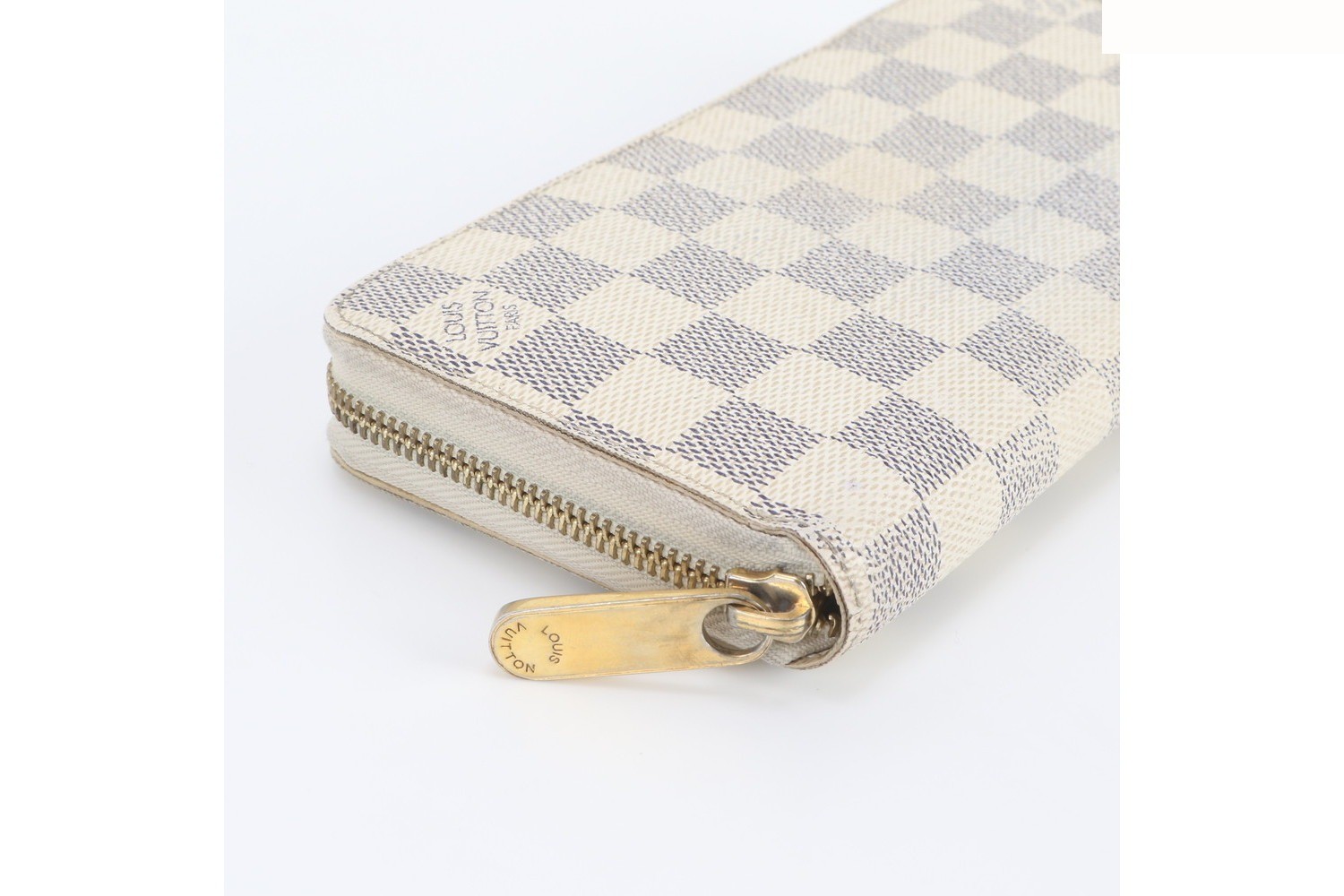 Damier Azur Zippy Wallet Leather Long Wallet — view 4
