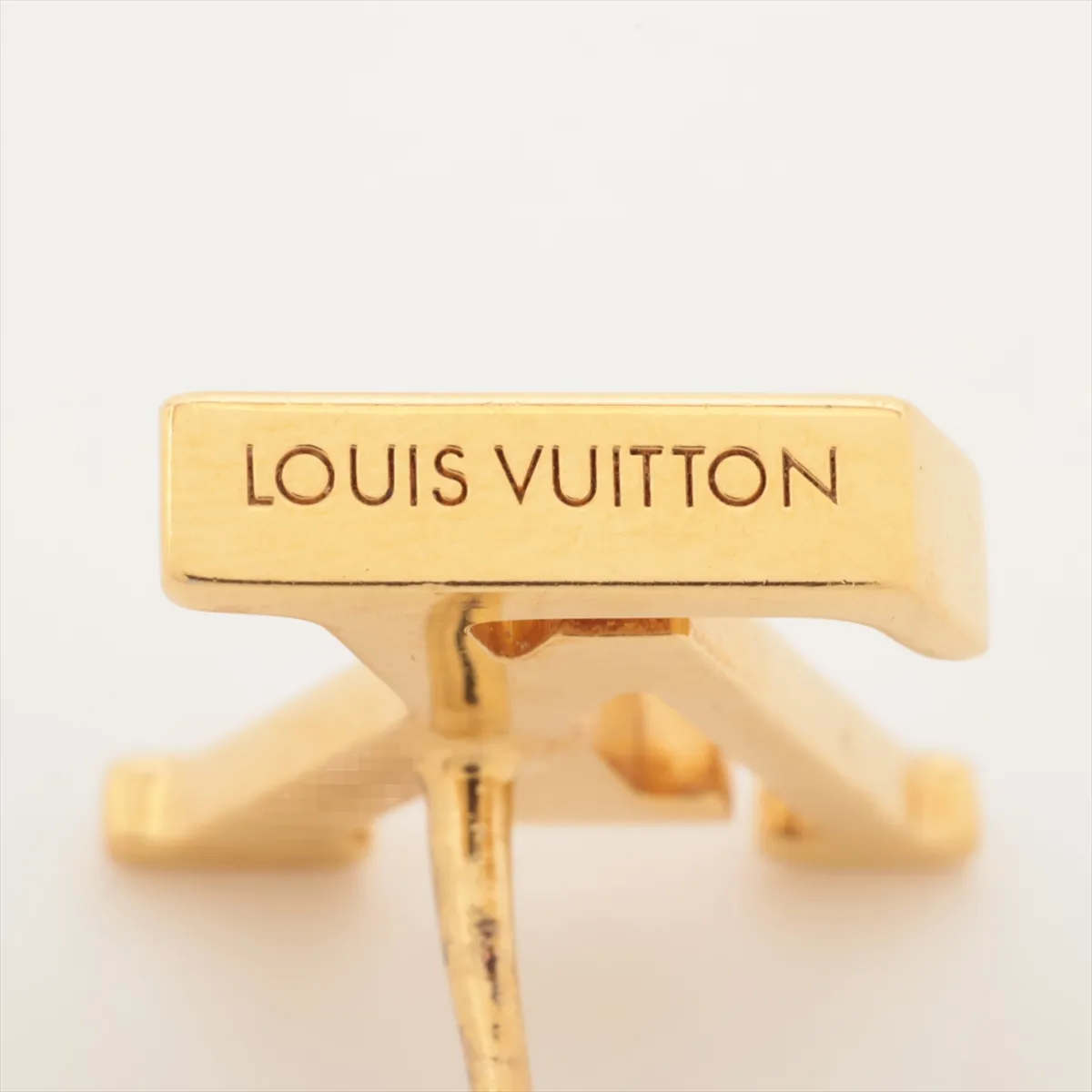 M00610 Boucles d'Oreilles LV Iconic AK1252 Earrings (Pair) GP Gold. Shows wear, tarnishing, — view 5