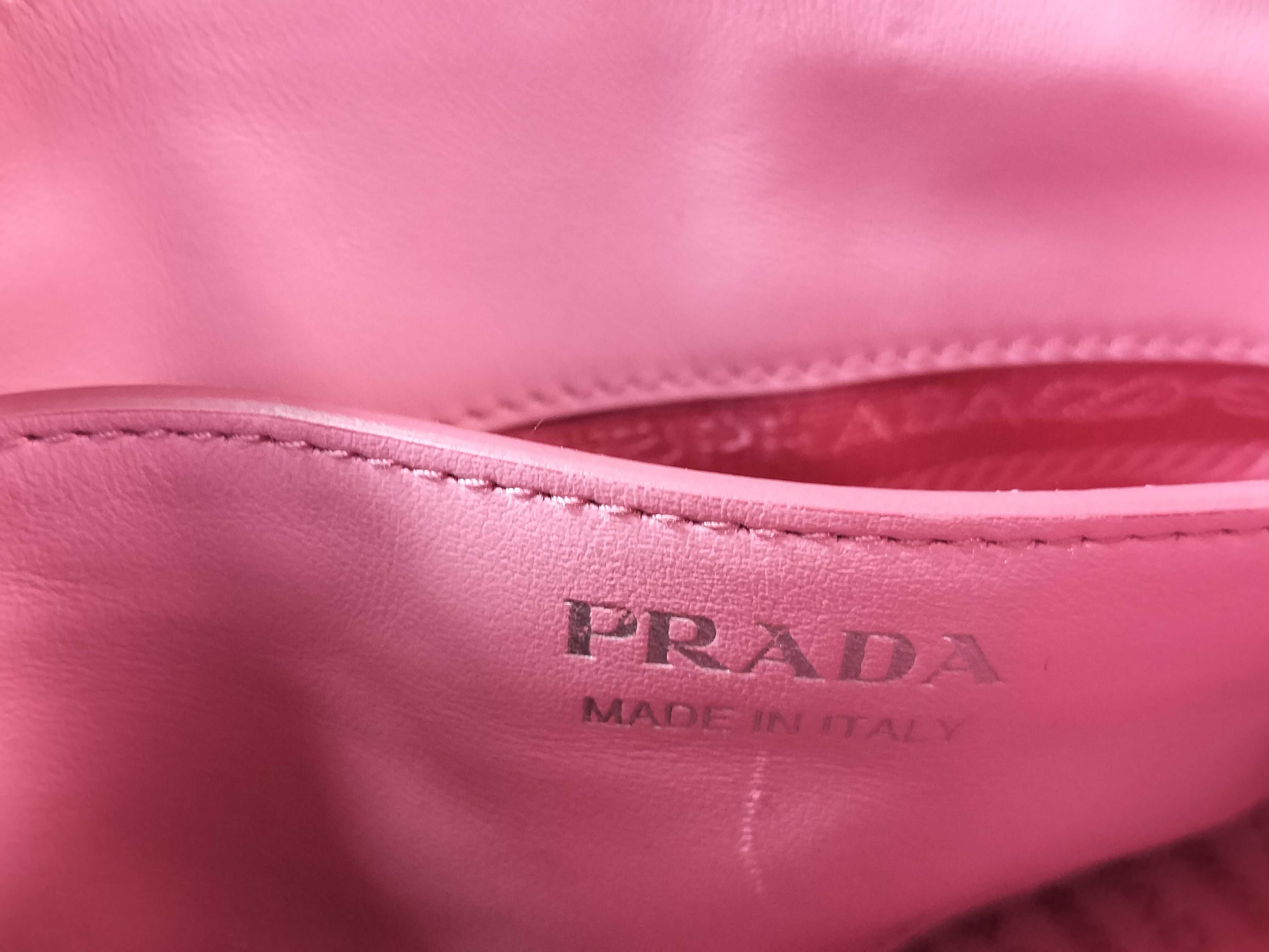 Leather Chain Shoulder Bag Pink 1BH084 Shoulder Bag — view 12