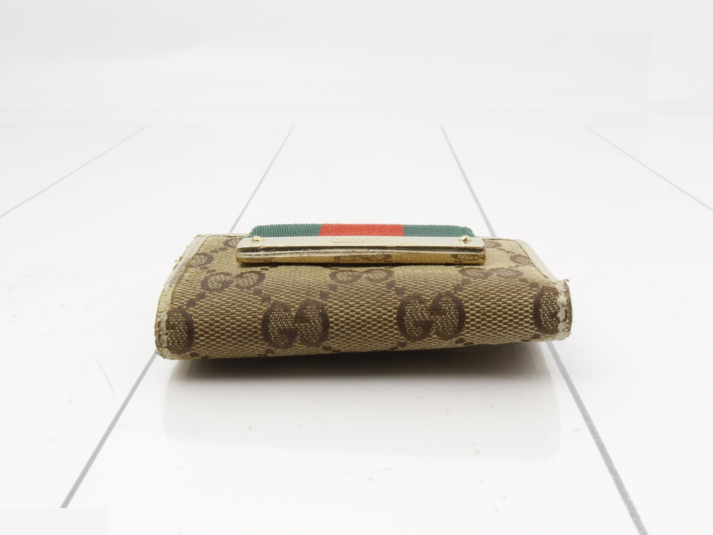 121673 GG Canvas Key Case Sherry — view 3