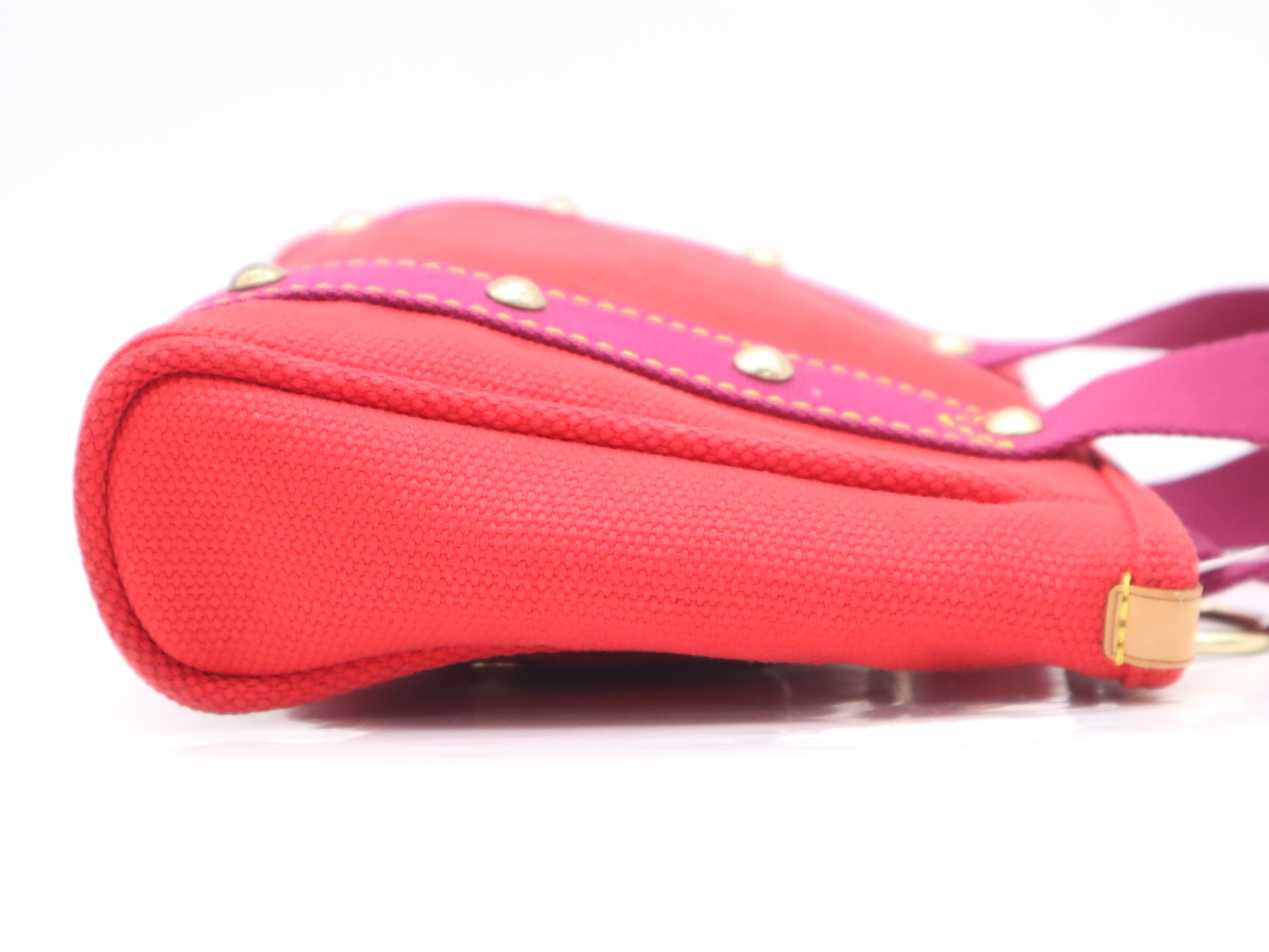 M40037 Antigua Cabas PM Rouge Handbag — view 5