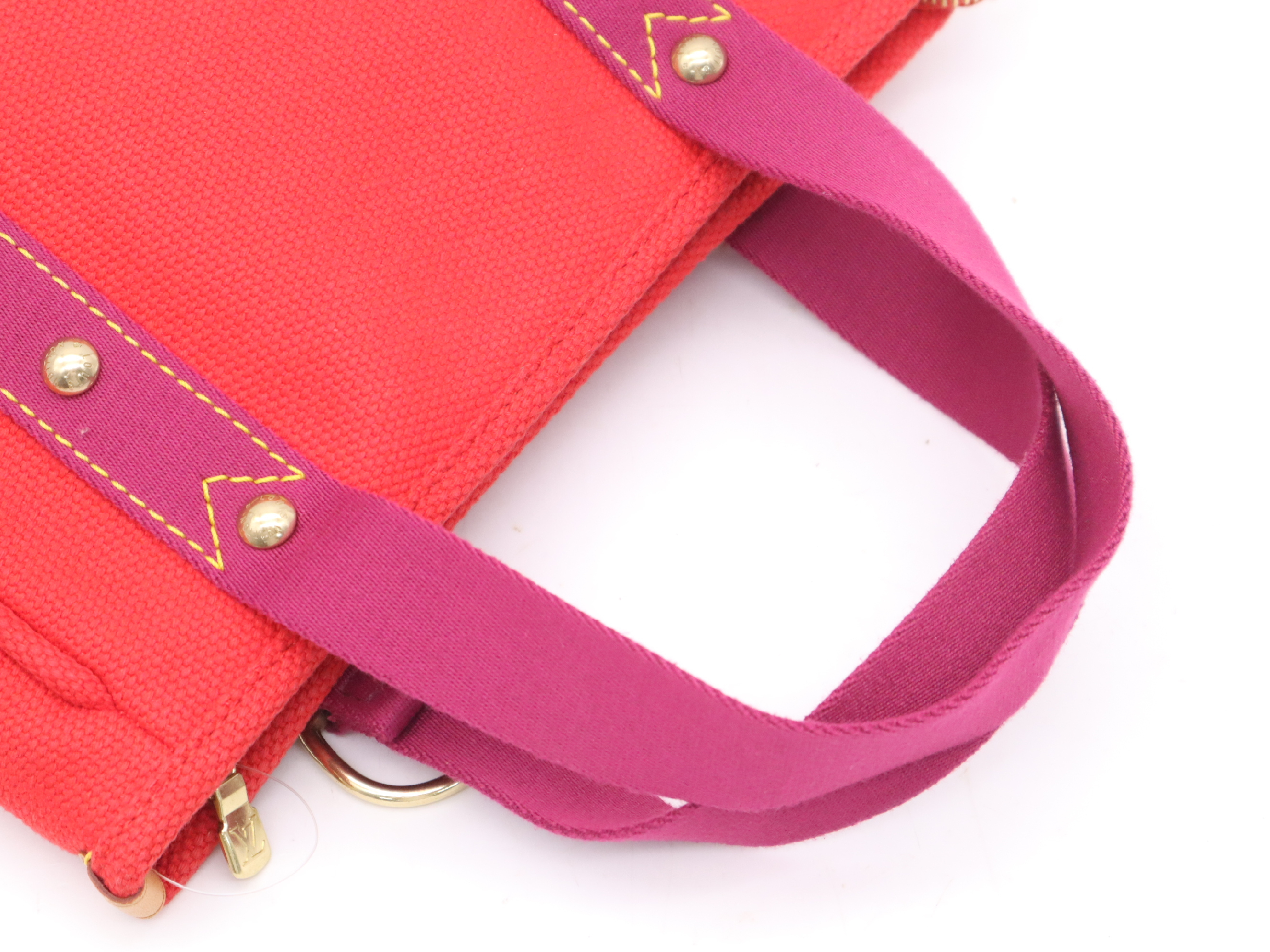 M40037 Antigua Cabas PM Rouge Handbag — view 6