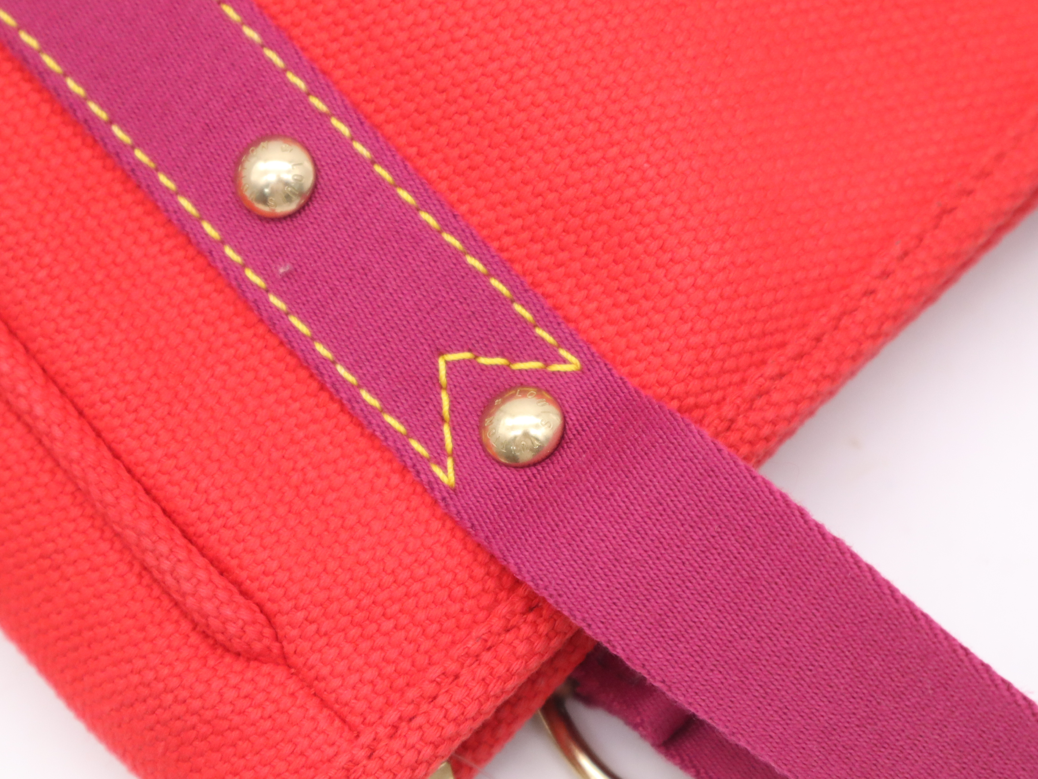 M40037 Antigua Cabas PM Rouge Handbag — view 7