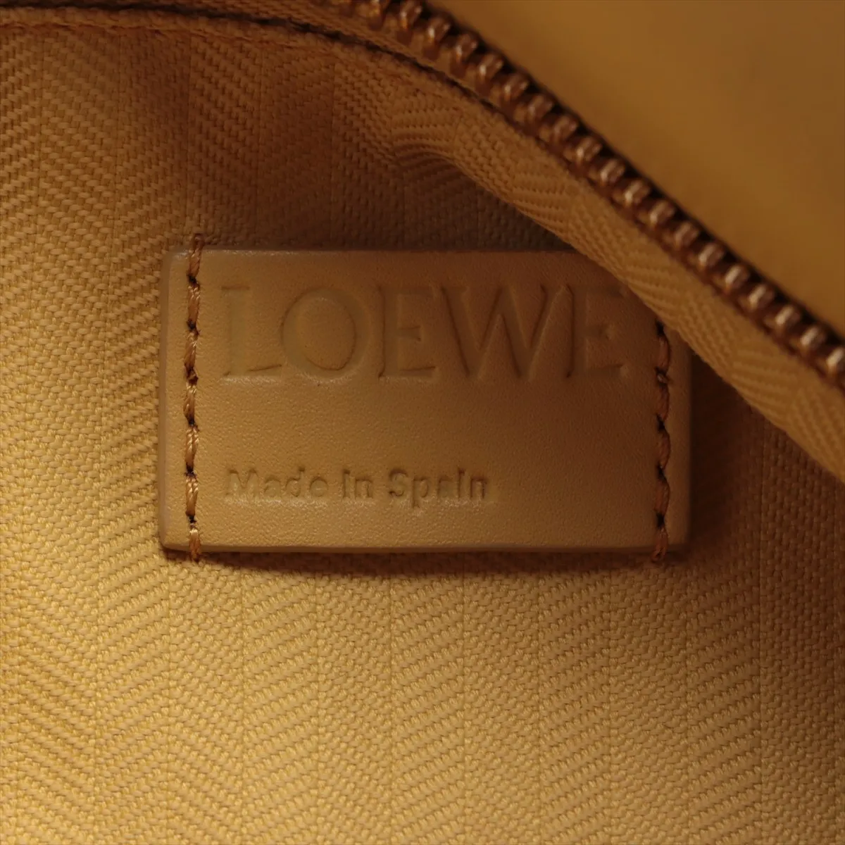 Puzzle Edge Small Leather 2-Way Handbag, Yellow — view 7