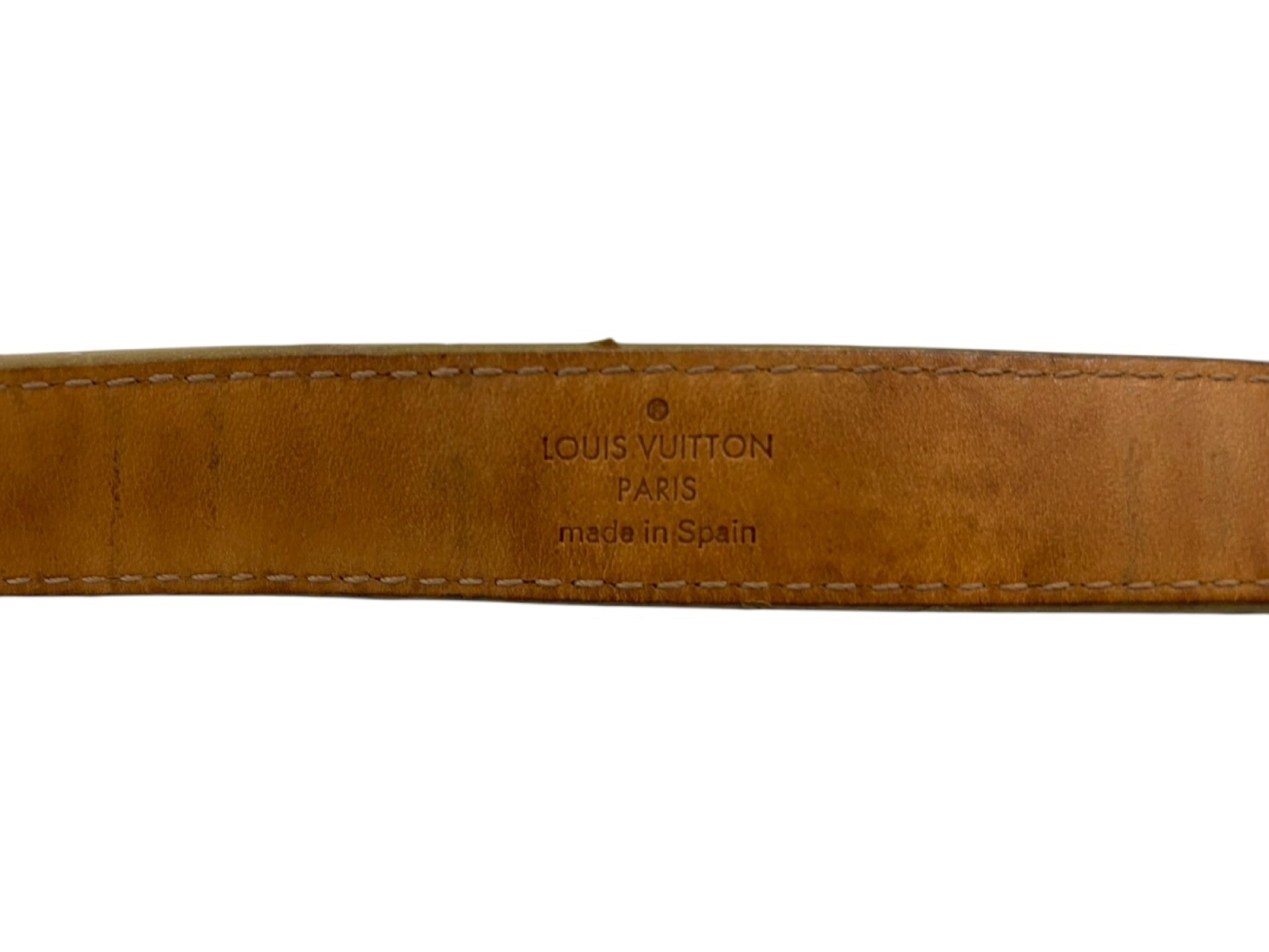 Lv logo gold belt — view 6