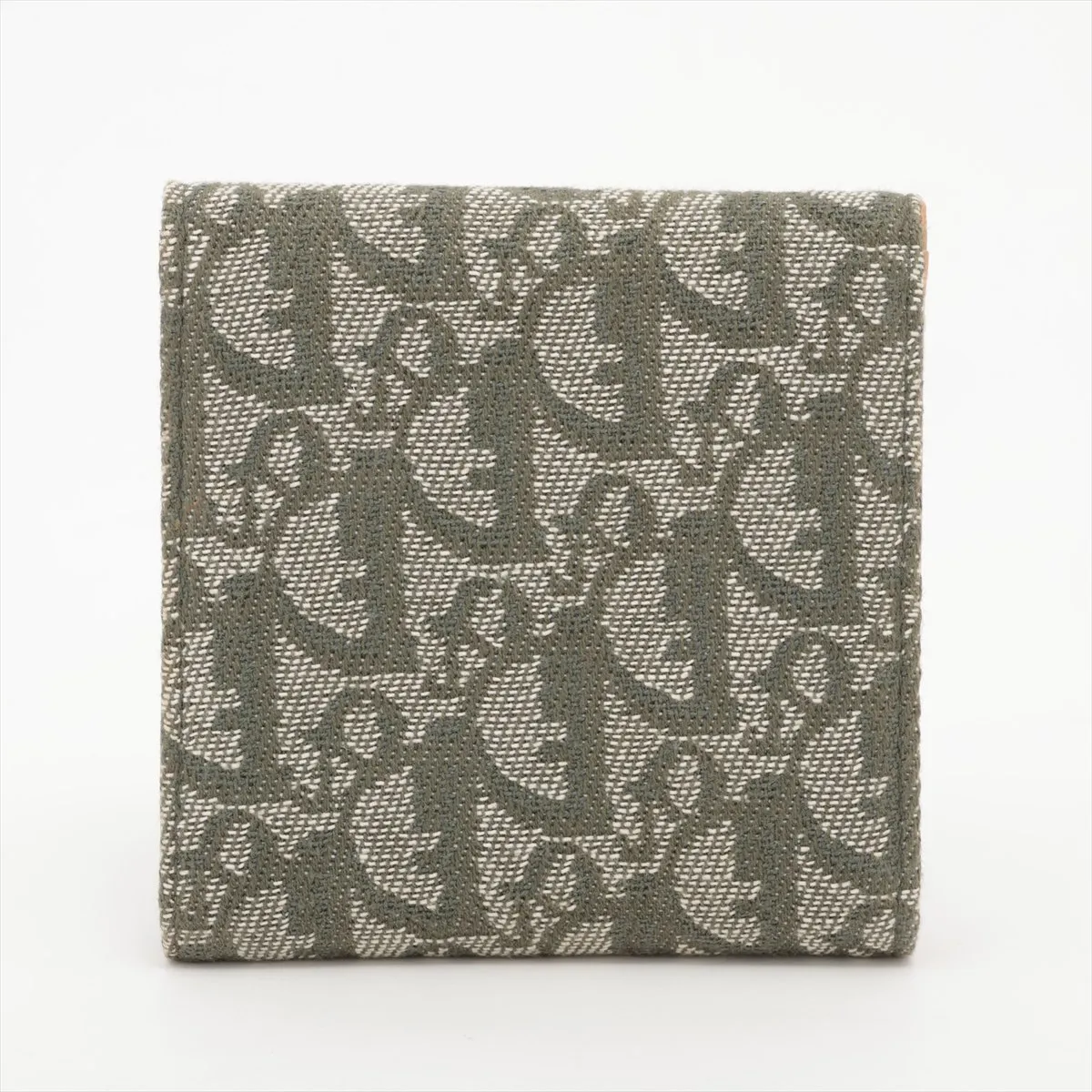 Trotter Canvas x Leather Compact Wallet Green — view 2