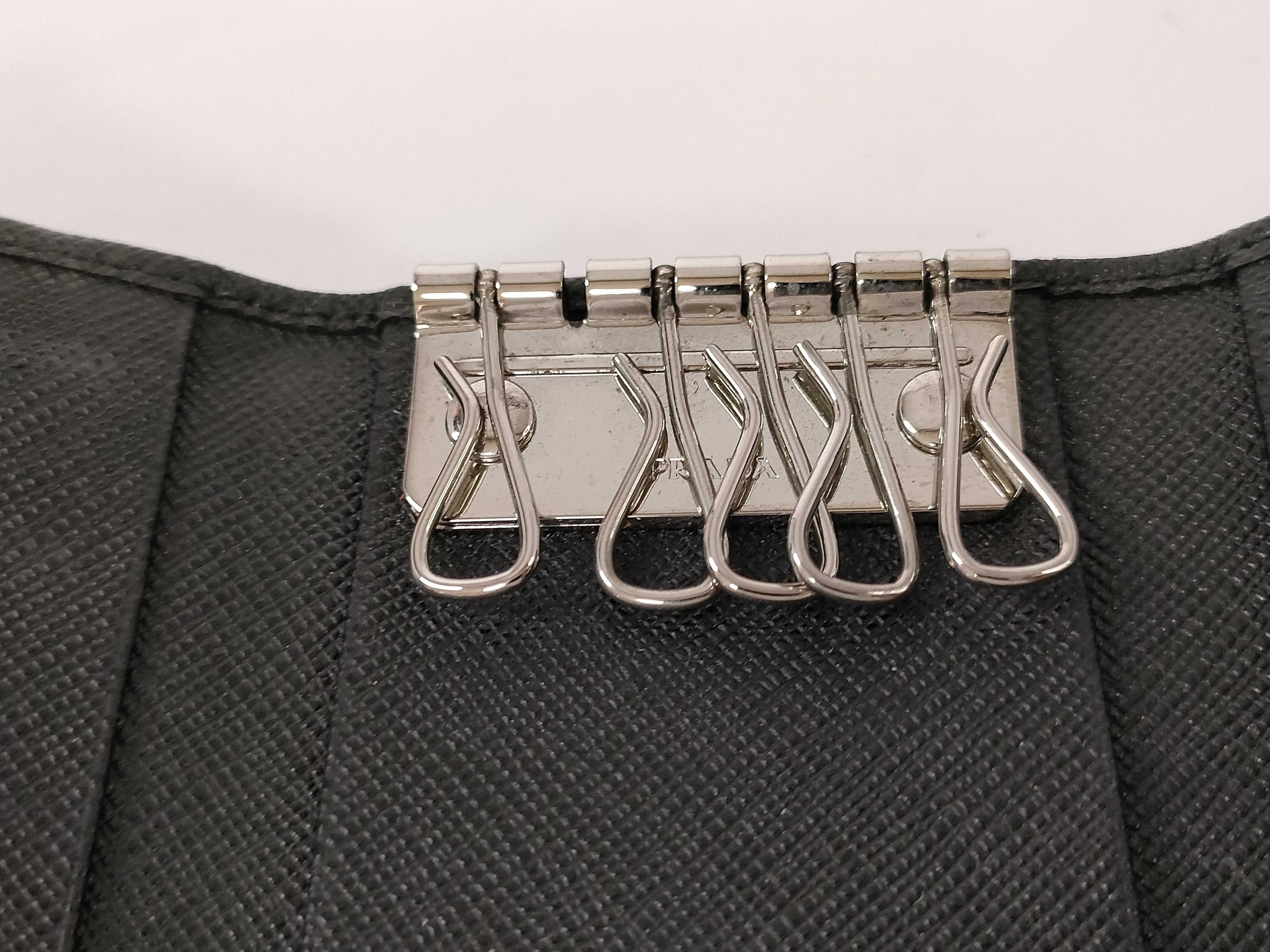 2PG222 Prada Saffiano Key Case — view 8