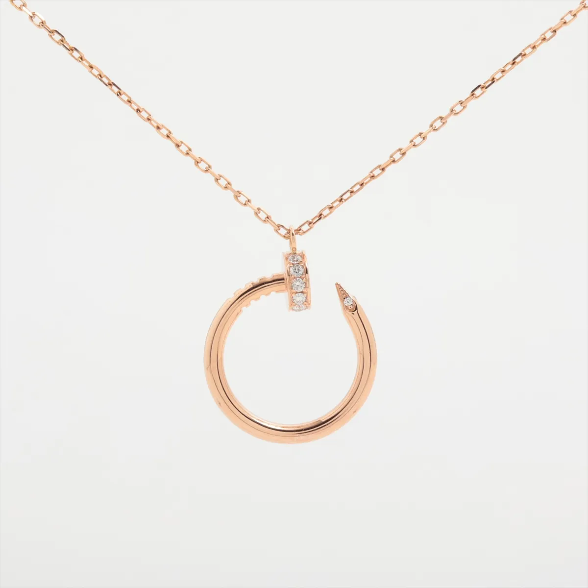 Just Ankle Diamond Necklace 750(PG) 5.6g FYH536 — view 2