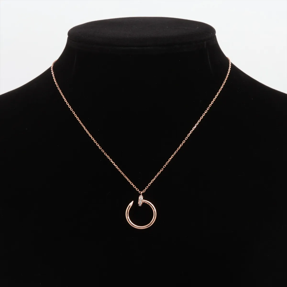 Just Ankle Diamond Necklace 750(PG) 5.6g FYH536 — view 5