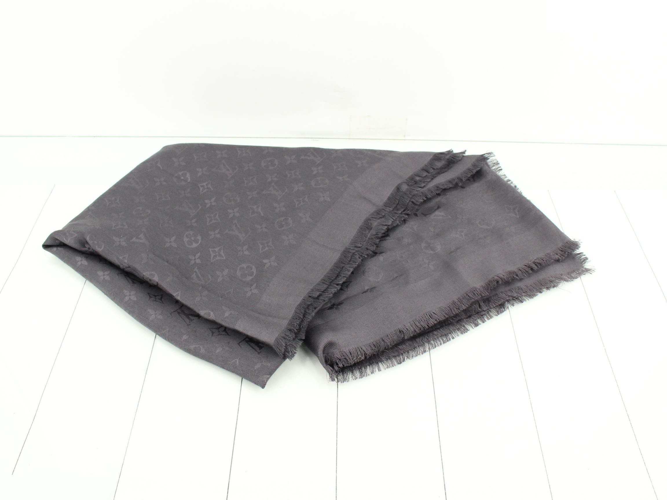 Silk stole, gray — view 3
