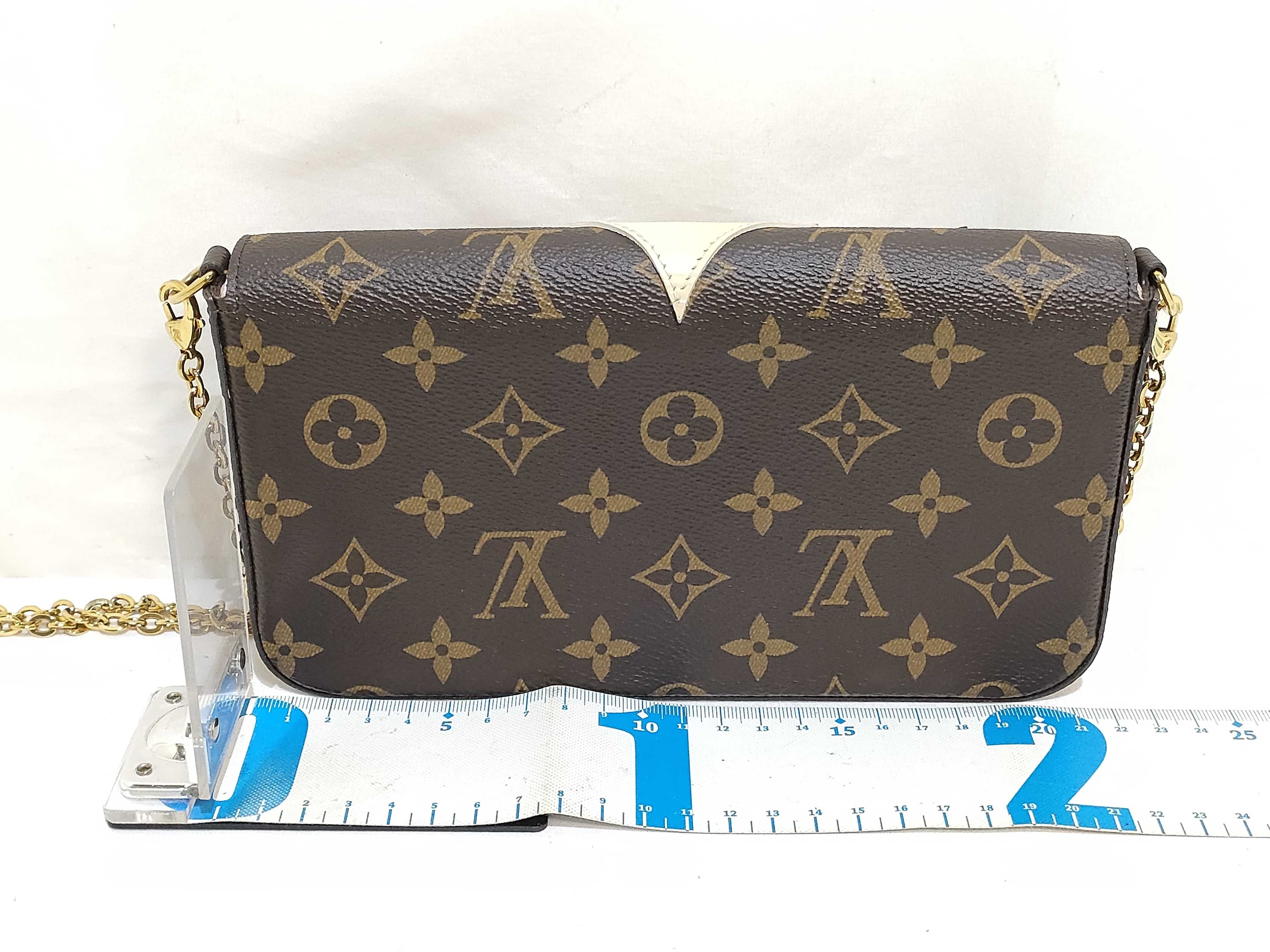 Monogram Louis Vuitton Chain Shoulder Bag — view 2