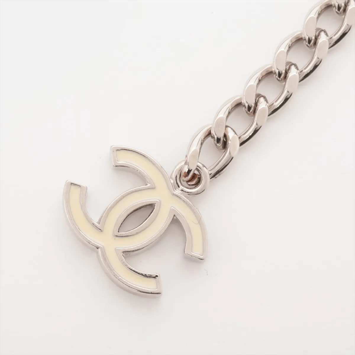Coco Mark 04V Metal Belt, Silver, — view 2