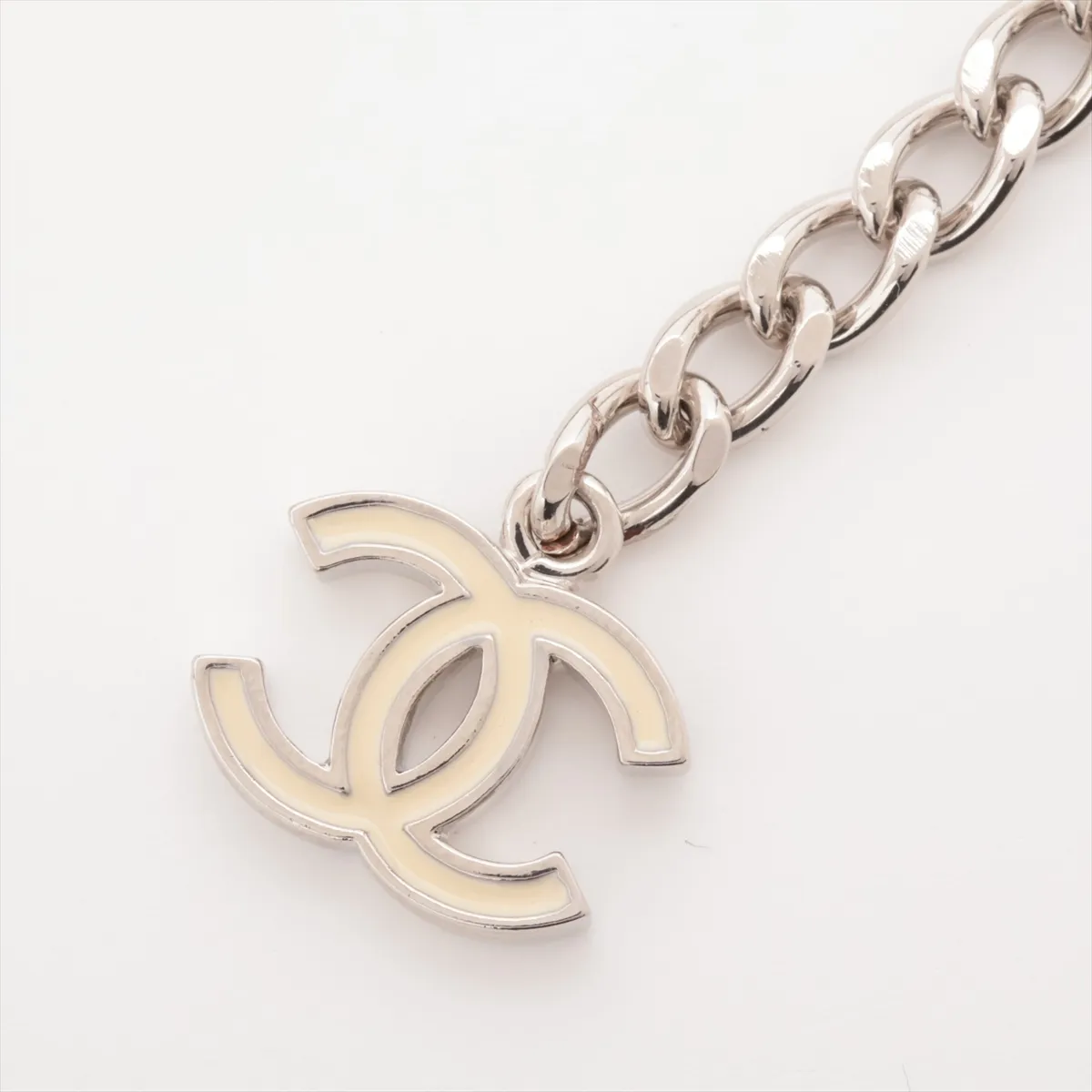Coco Mark 04V Metal Belt, Silver, — view 3