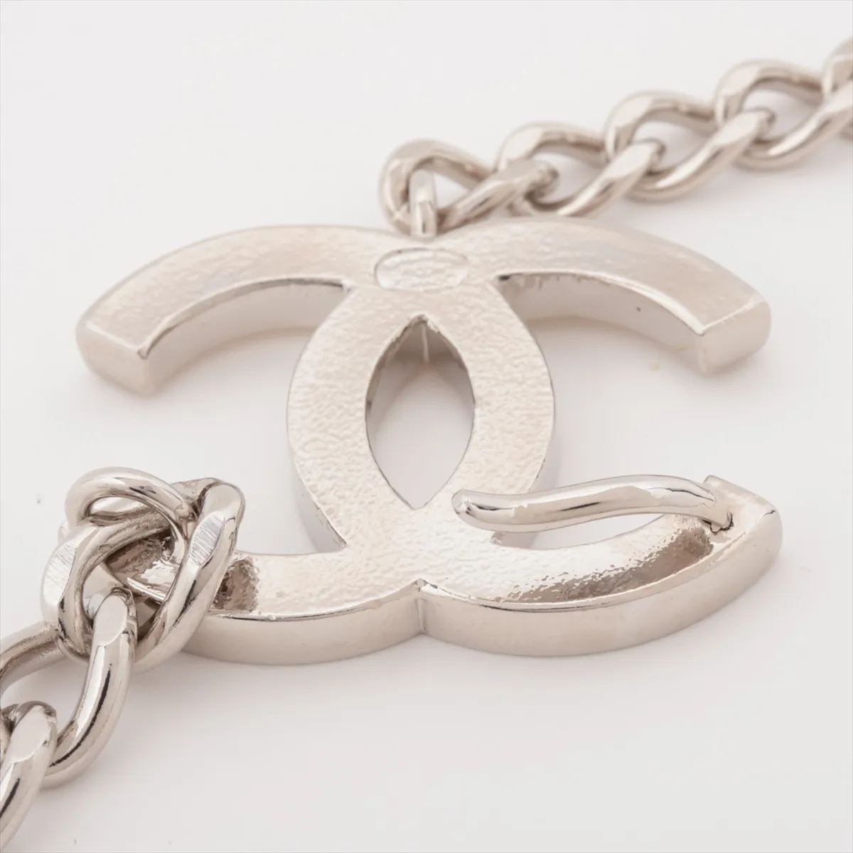Coco Mark 04V Metal Belt, Silver, — view 4