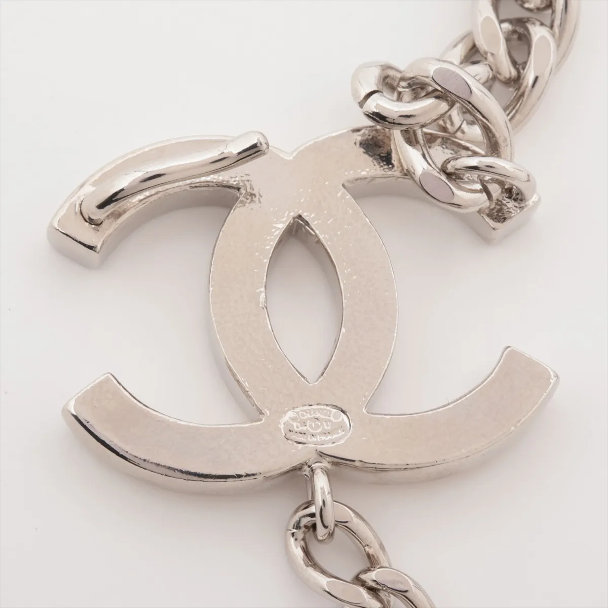 Coco Mark 04V Metal Belt, Silver, — view 5