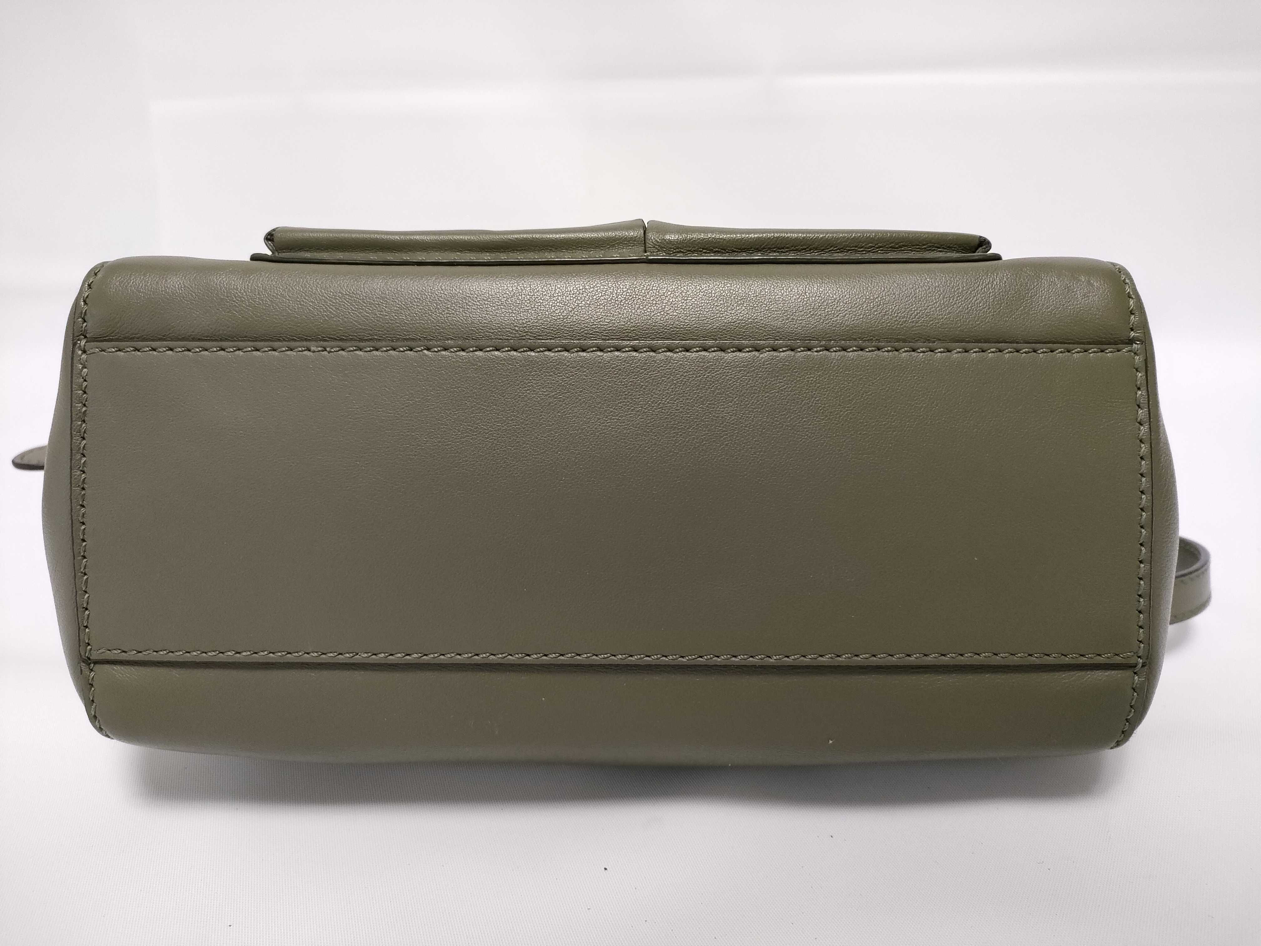 HK-8BN311 Peekaboo Pocket Nappa Leather Green Mini 2-Way Shoulder Bag — view 6