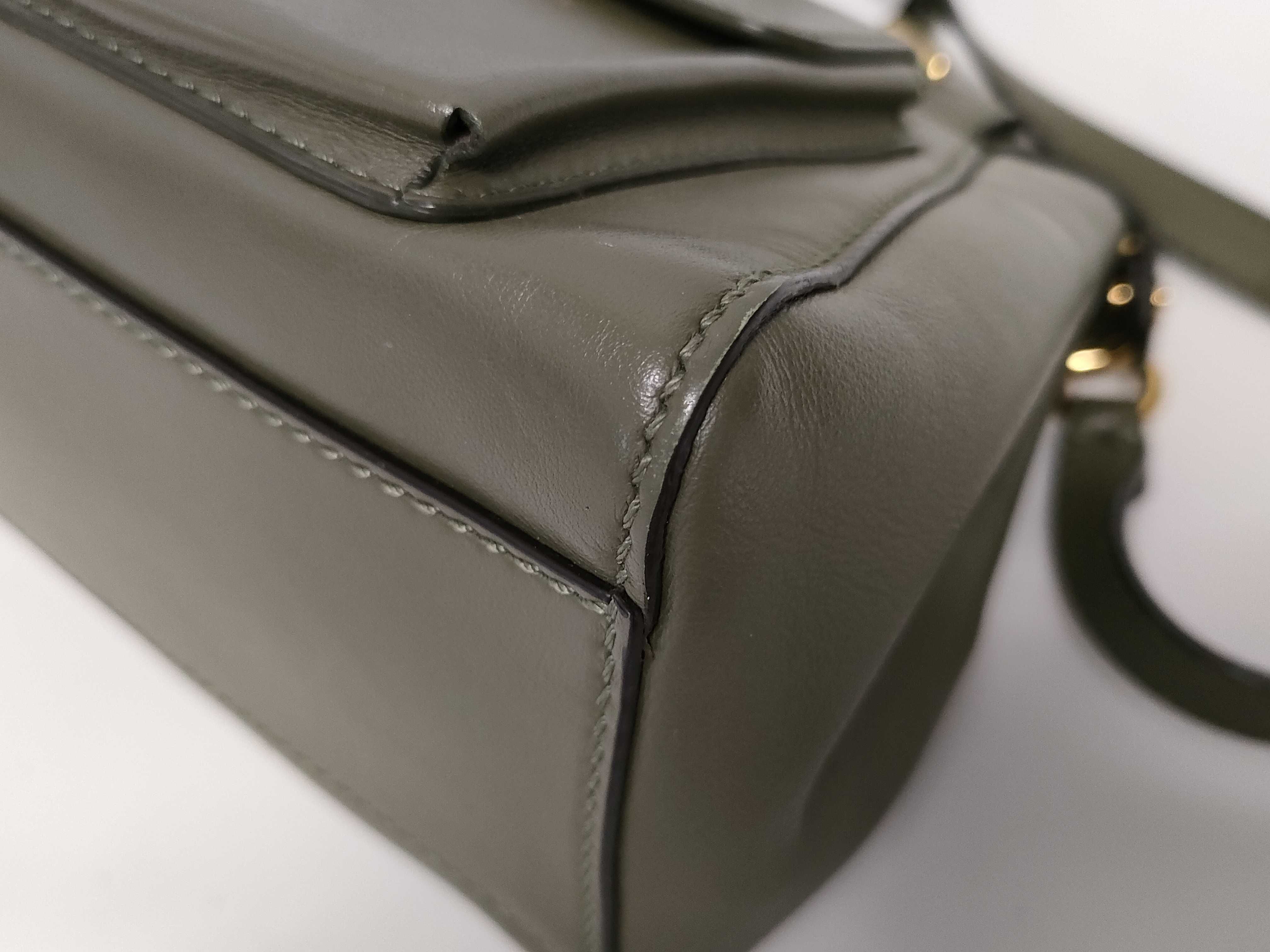 HK-8BN311 Peekaboo Pocket Nappa Leather Green Mini 2-Way Shoulder Bag — view 7