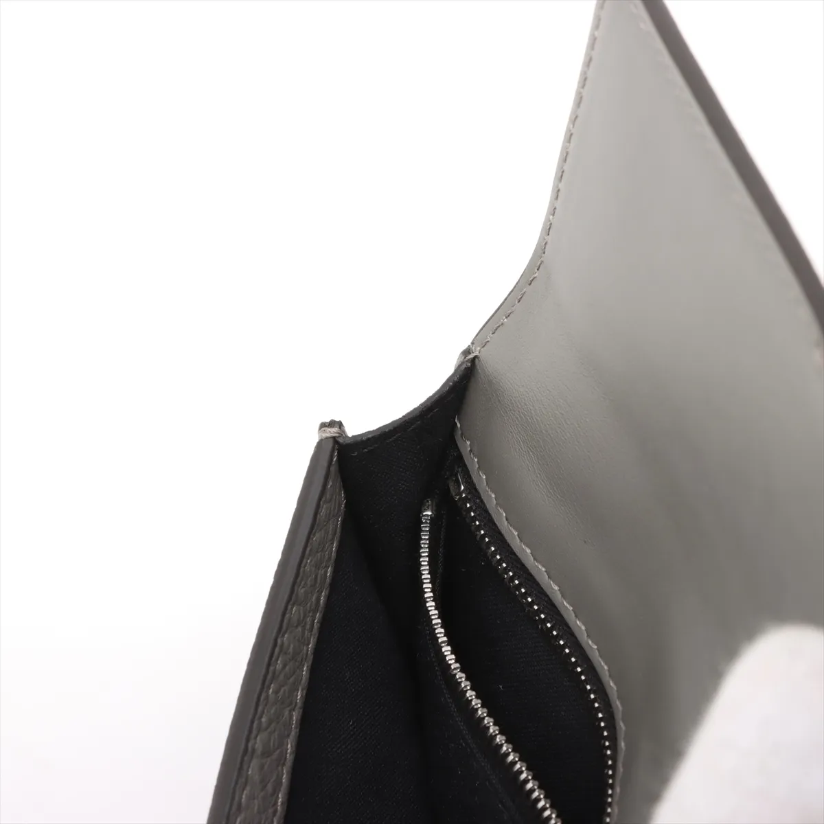 Mamma Bucket Leather Shoulder Bag Gray 7M0295 — view 9