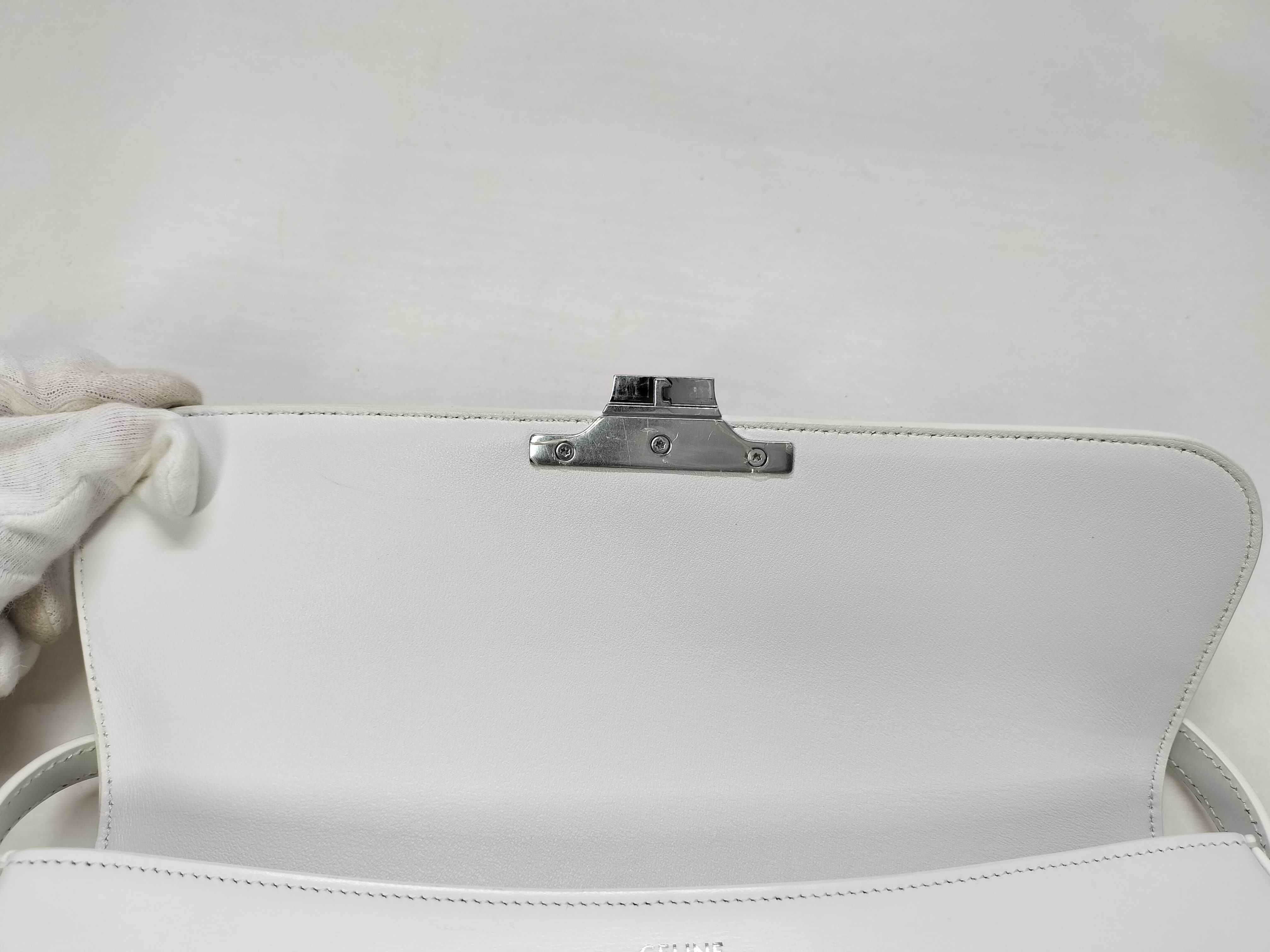 Triomphe One Shoulder Bag (White) — view 10