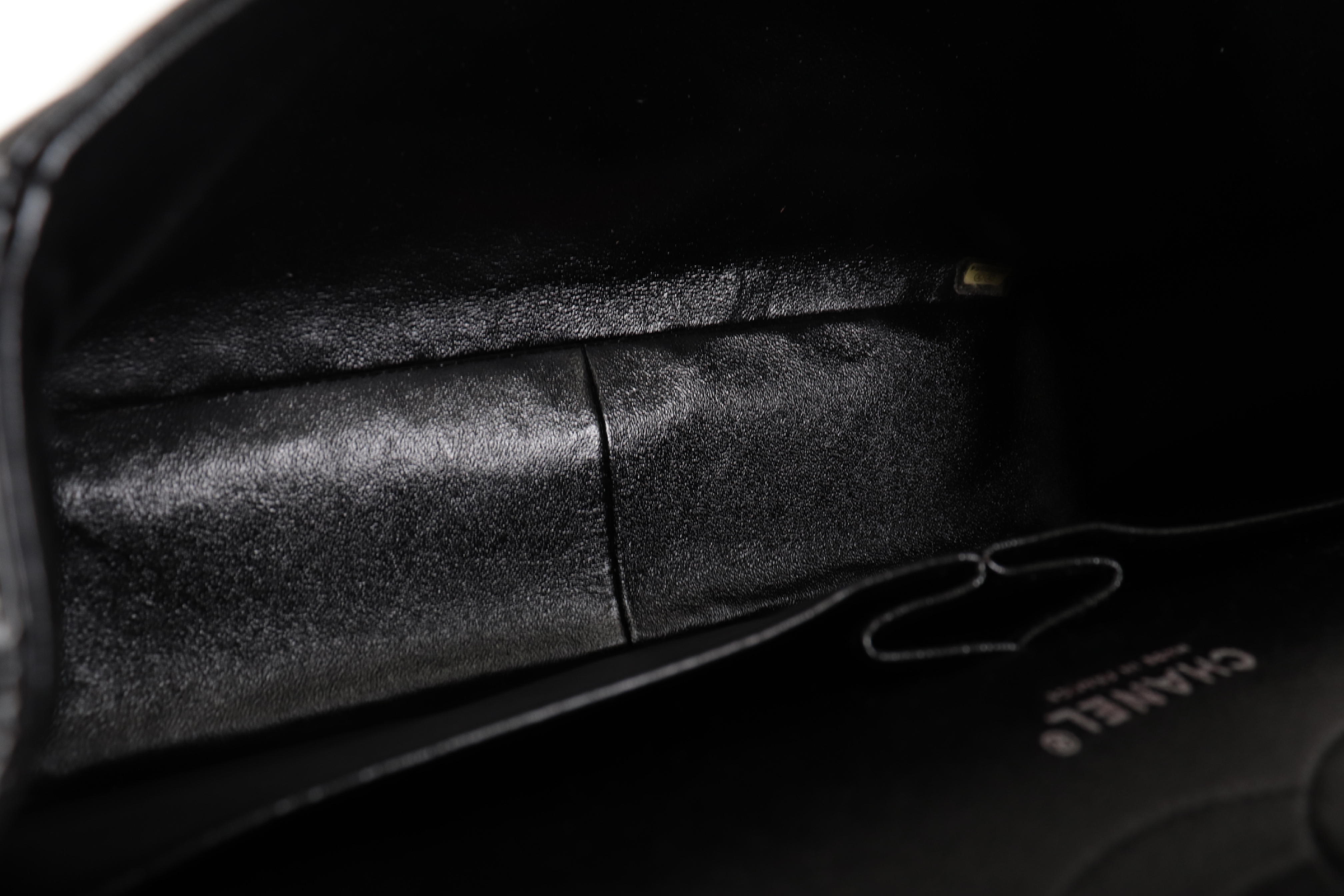 W-Flap 30 Enamel Silver Hardware Shoulder Bag — view 9