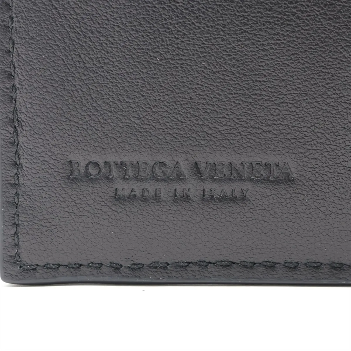 Crocodile Embossed Leather Compact Wallet, Black (RFID detected) — view 5