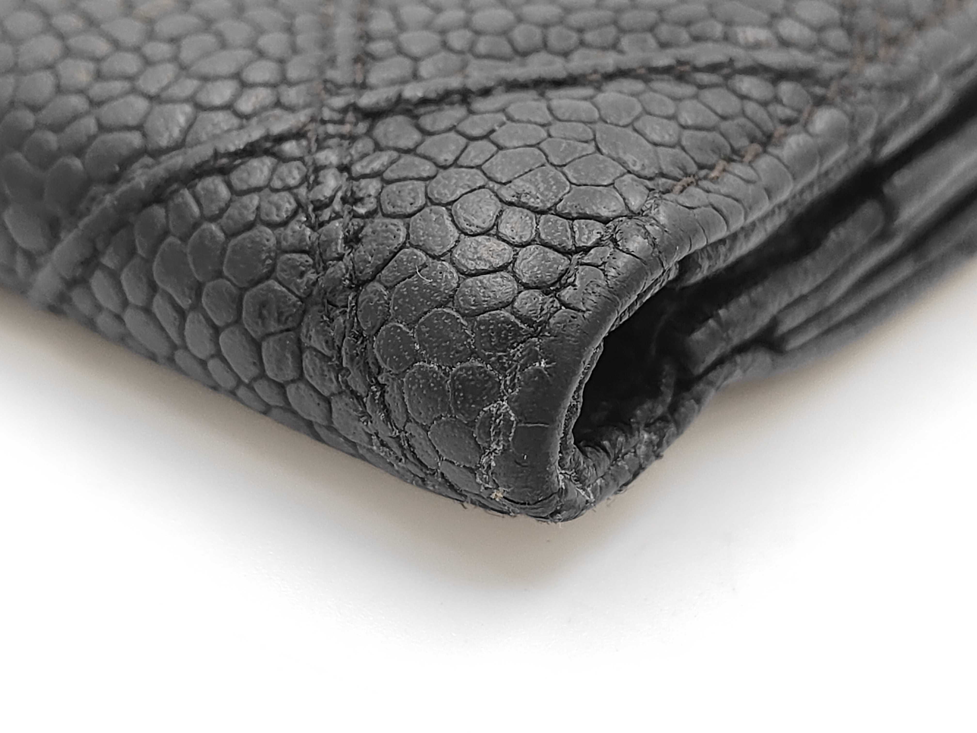 Bicolore Caviar Skin Double Snap Wallet Matelassé Coco Mark Wallet — view 14